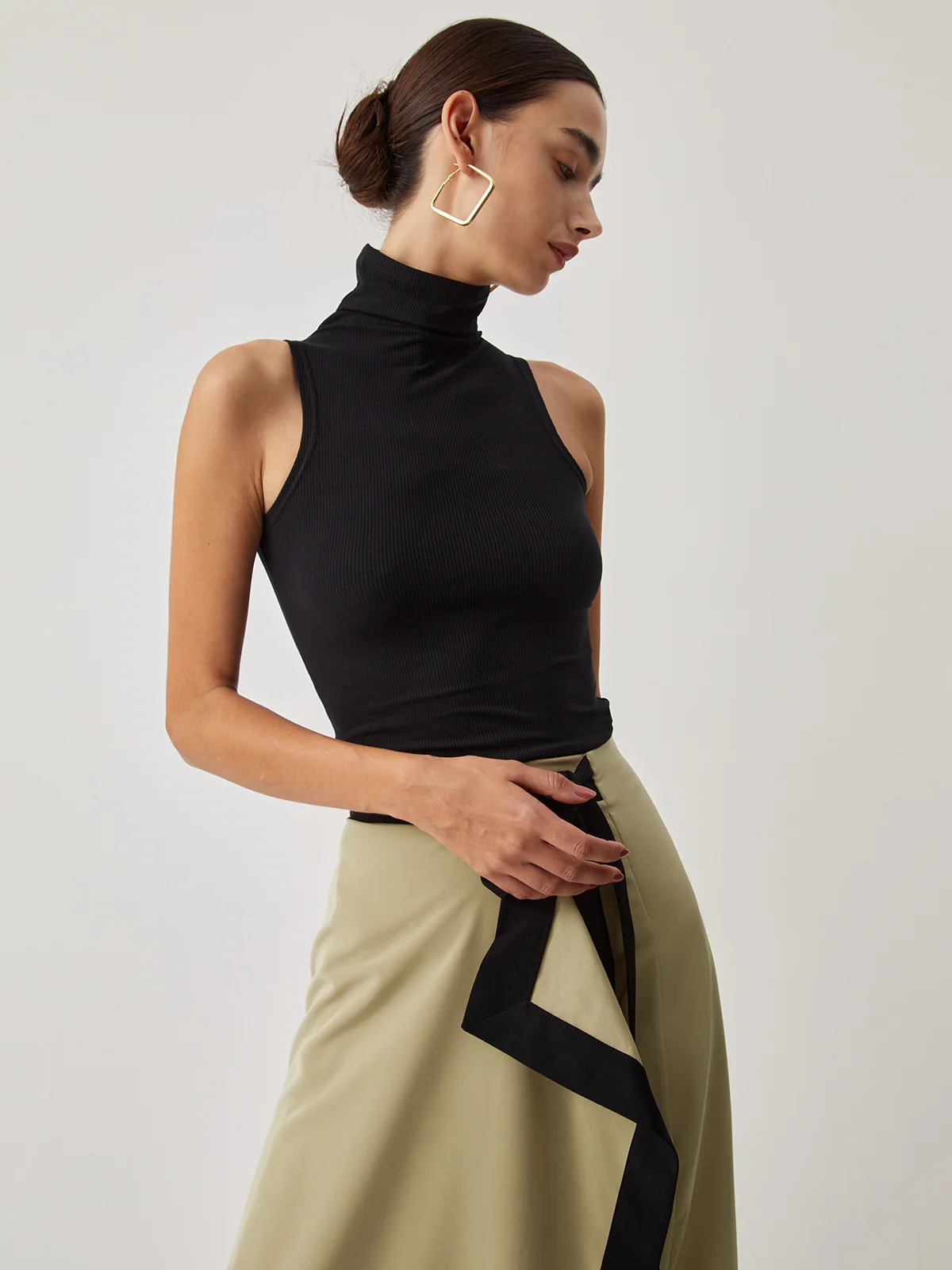 Turtleneck Rib Top - Takermore