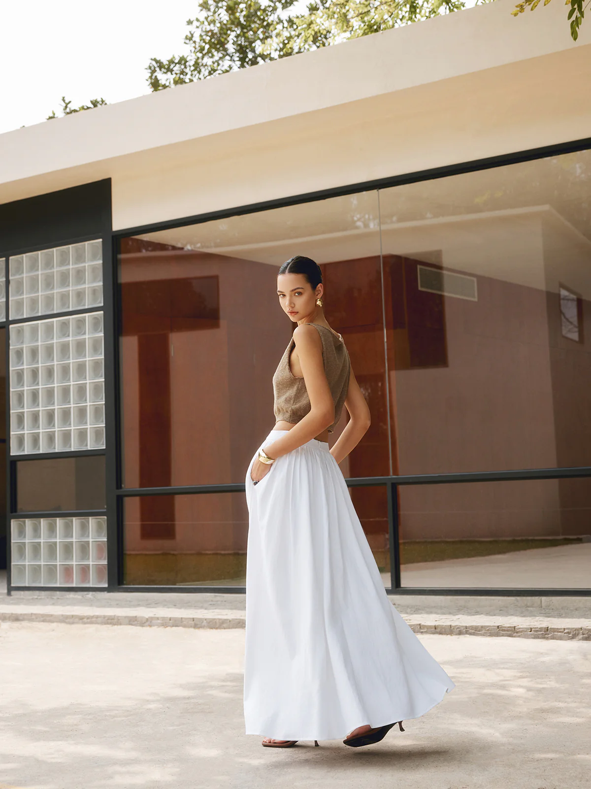 Cotton Blends Crop Tank Top - Takermore