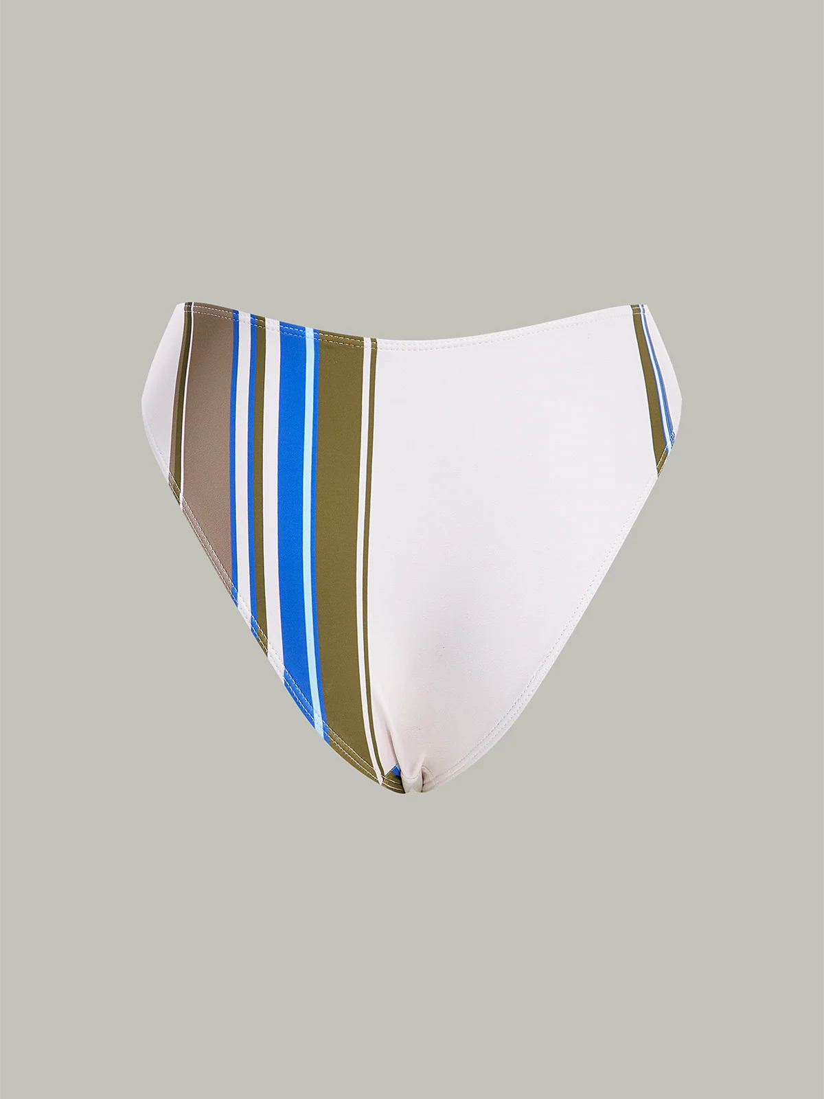Color-Block Striped Bikini Bottom - Takermore