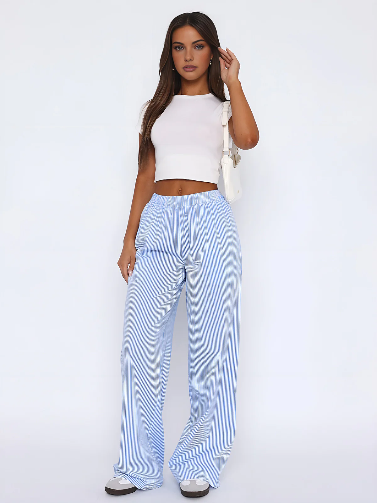 Styling Striped Long Pants - Takermore