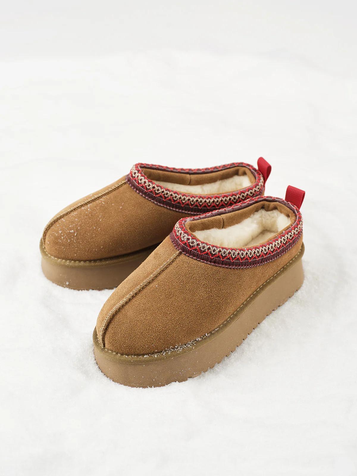 Fur Integrated Platform Snow Boots - Takermore