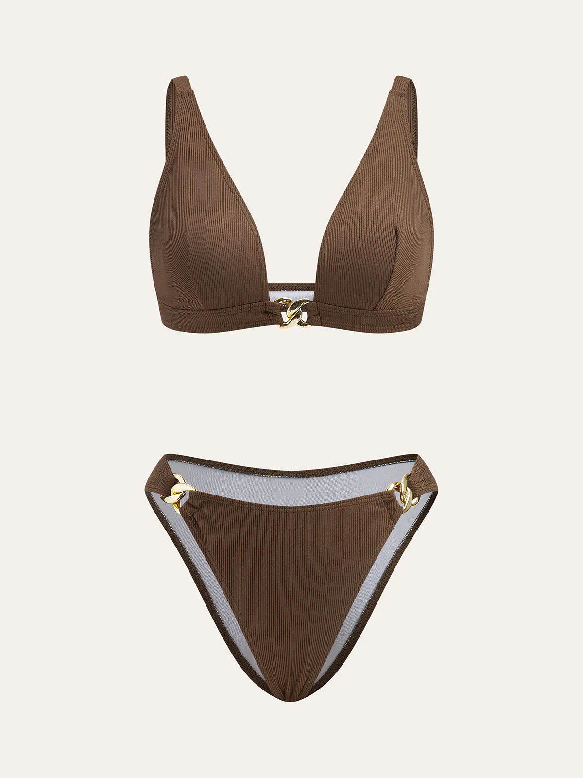 Metal Decor Bikini Set - Takermore