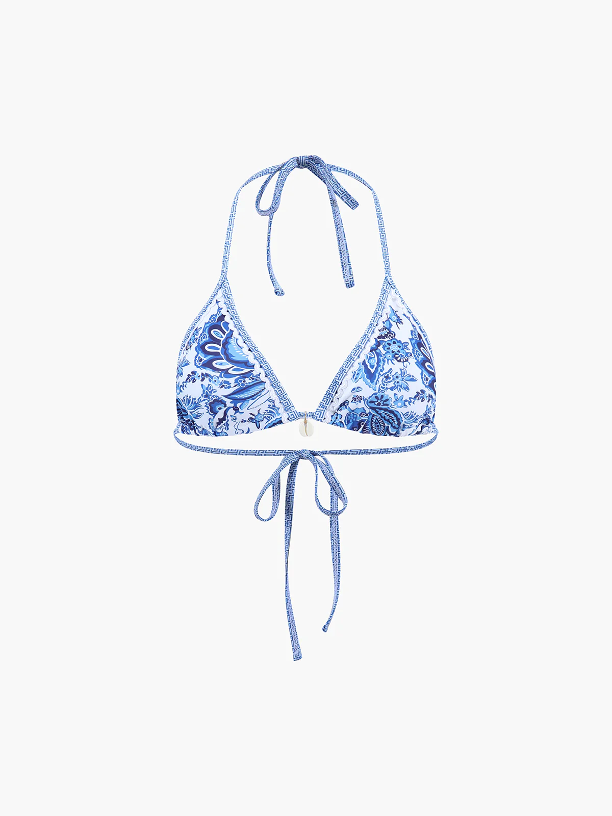 Printed Halter Knotted Bikini Set - Takermore