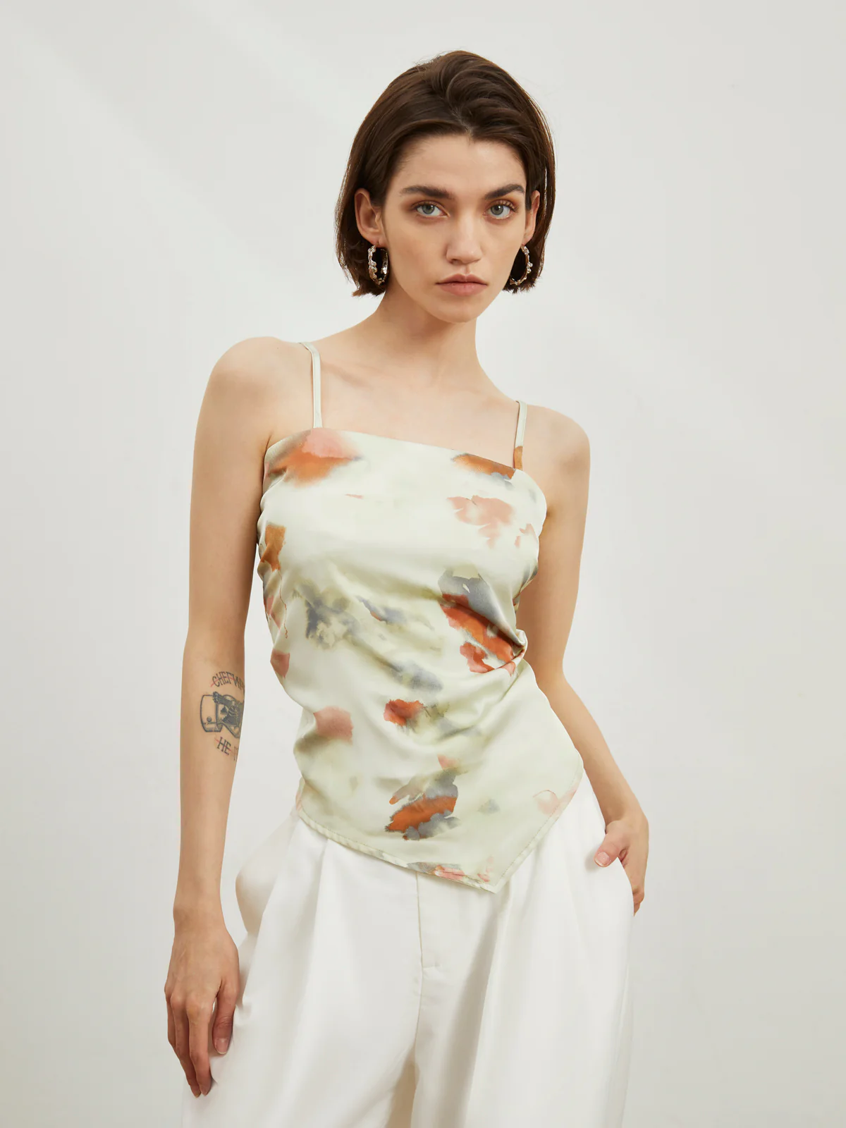 Double Sided Tie Dye Satin Cami Top - Takermore