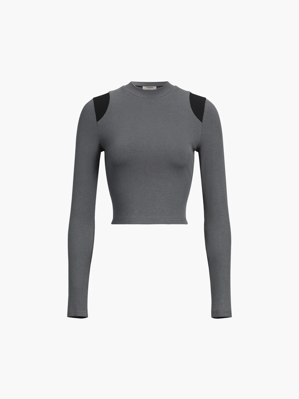 Shoulder Contrast Long Sleeve Shirt - Takermore