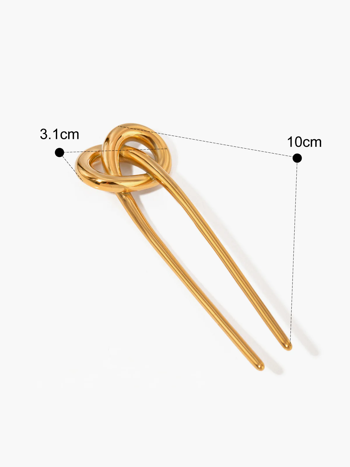 Stainless Knotted Hairpin - Takermore