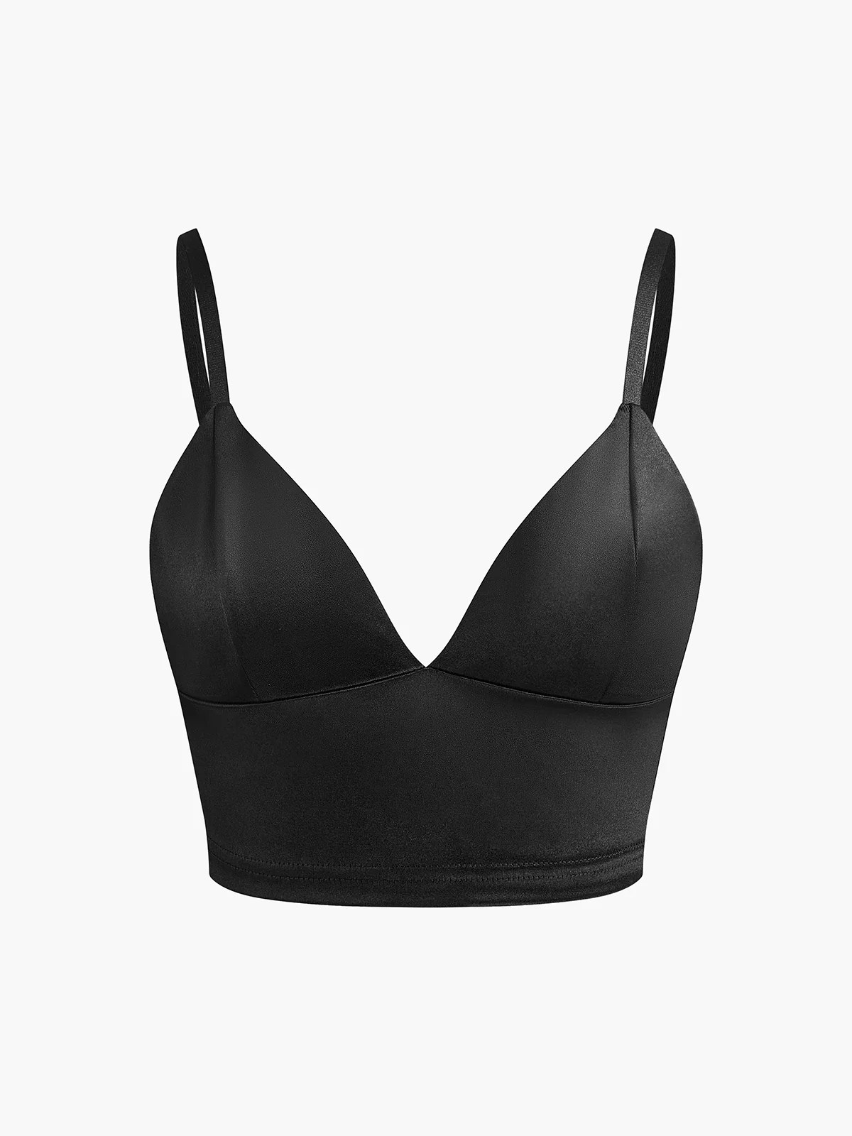 V-Neck Jersey Crop Cami Top - Takermore