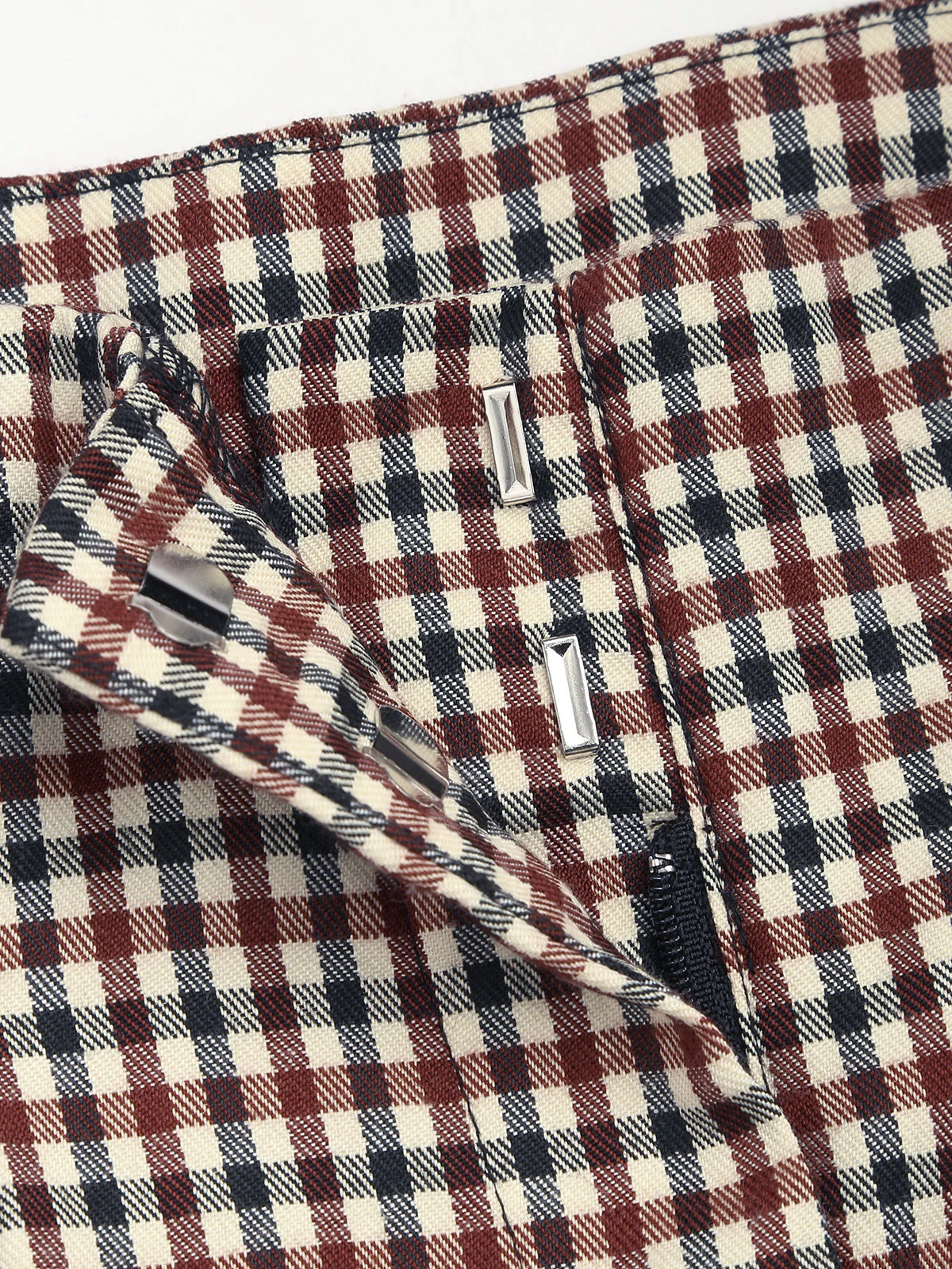 Houndstooth Wide Leg Dress Pants - Takermore