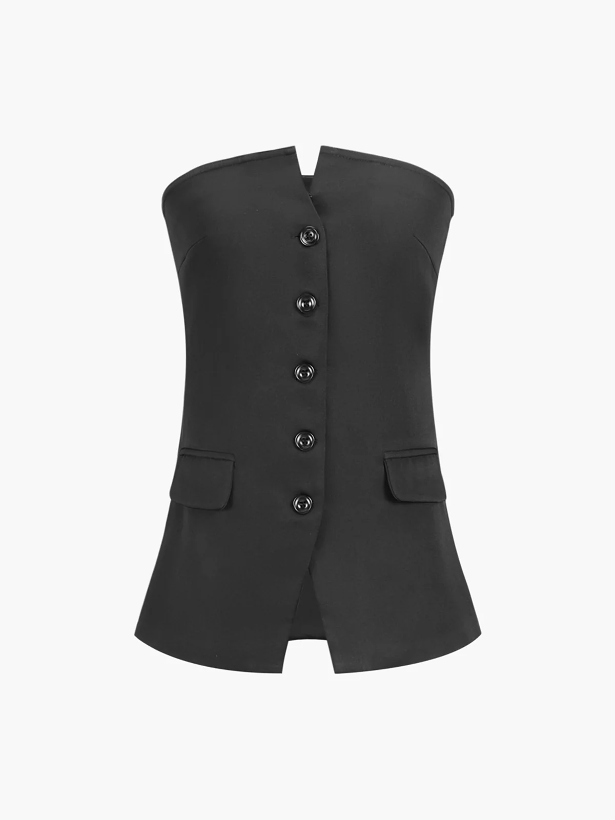 Button Down Tube Top - Takermore