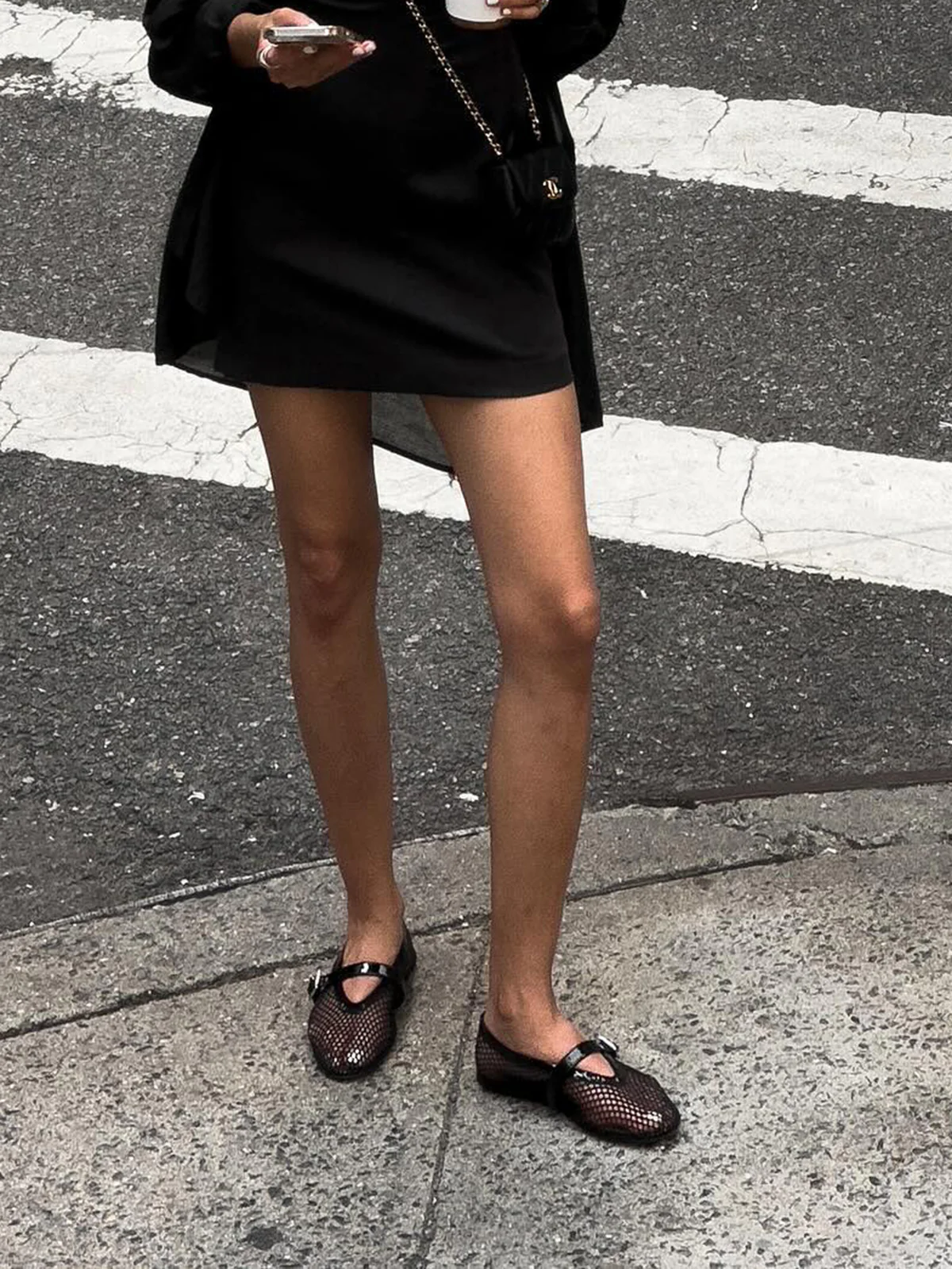 Fishnet Ballet Flats - Takermore