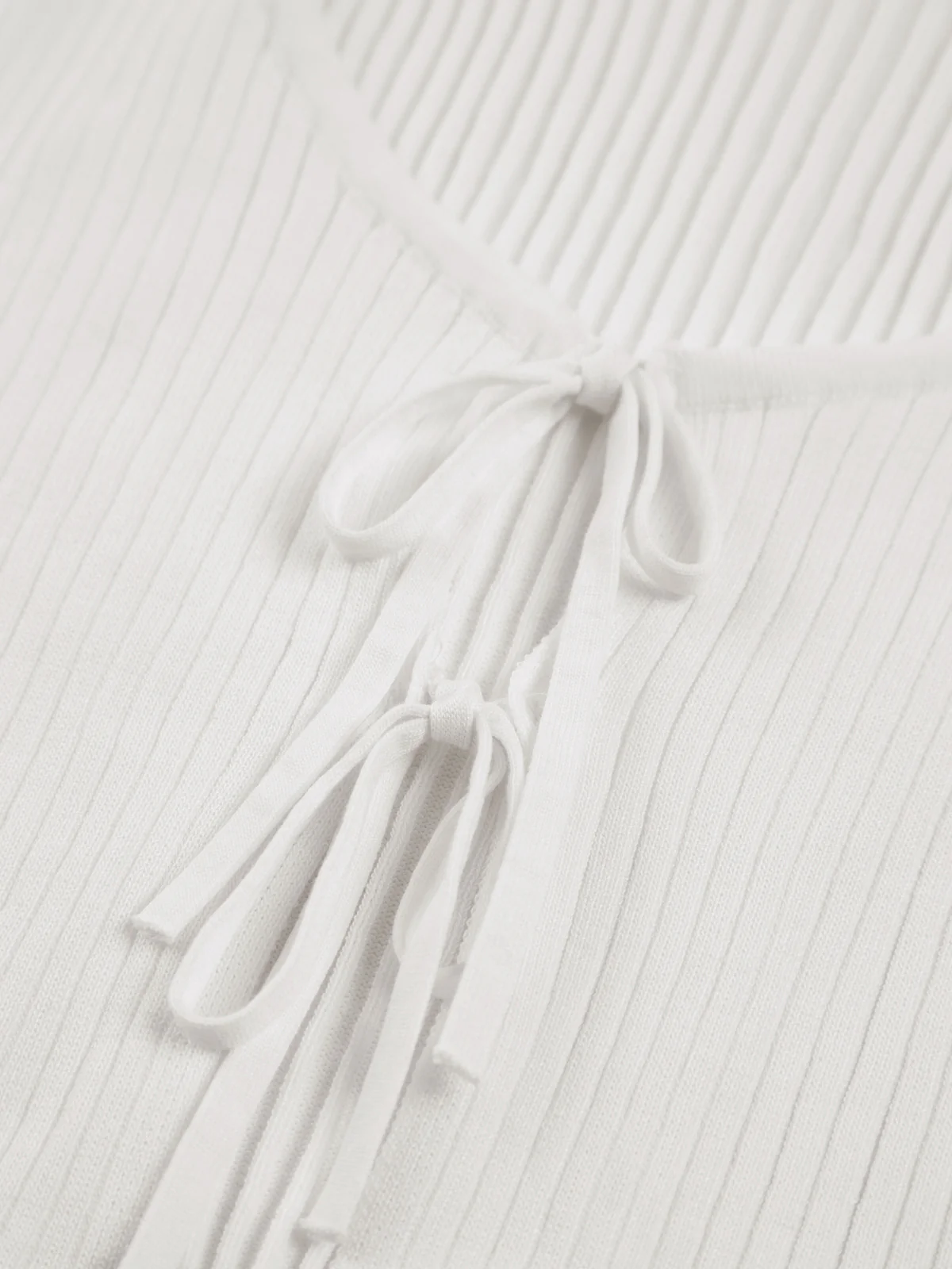 Fly Away Tied Rib Crop Tank Top - Takermore