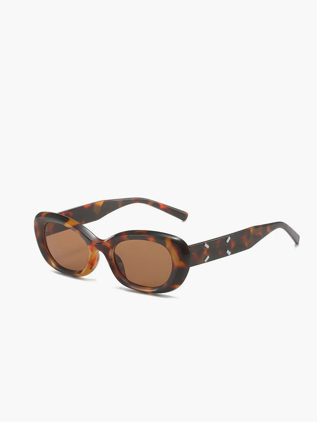 Tortoiseshell Rounded Sunglasses - Takermore