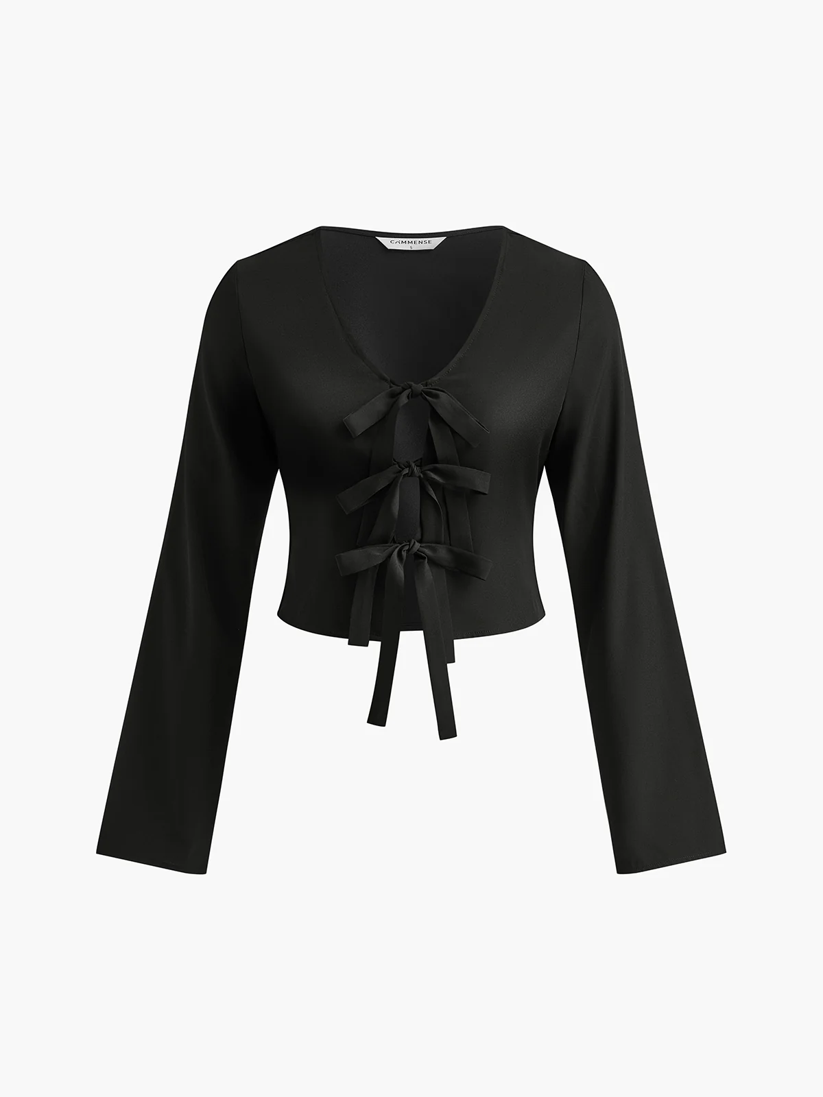 Tie Front Slim Blouse - Takermore