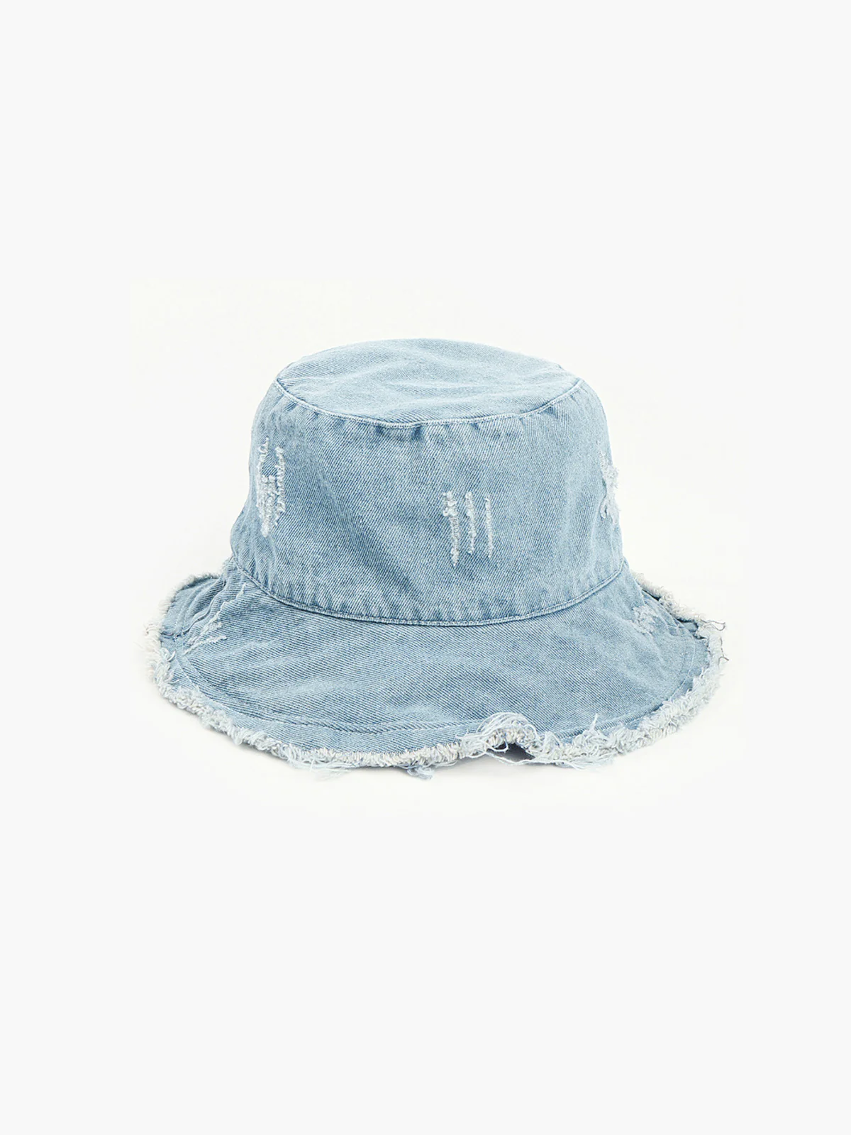 Denim Ripped Bucket Hat - Takermore