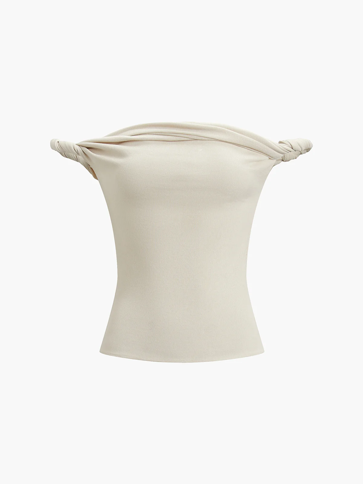 Twisted Strap Off Shoulder Shirt - Takermore