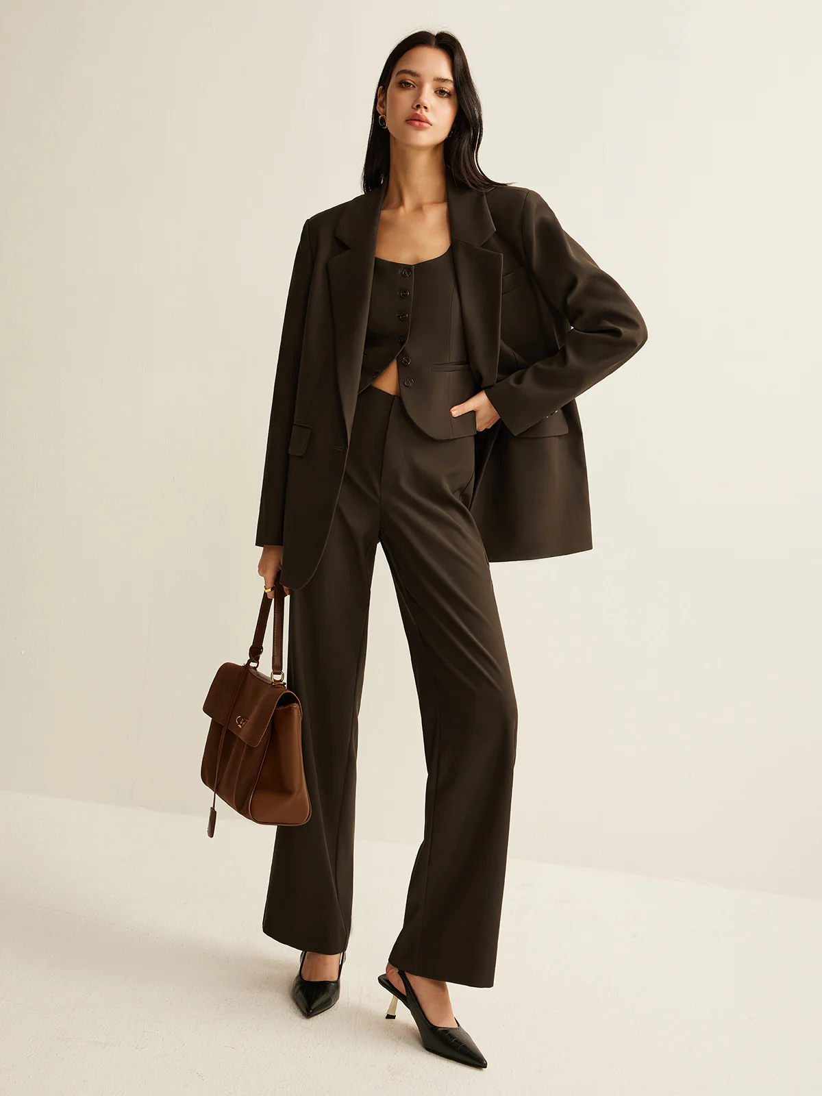 High-Waist Straight Pants - Takermore