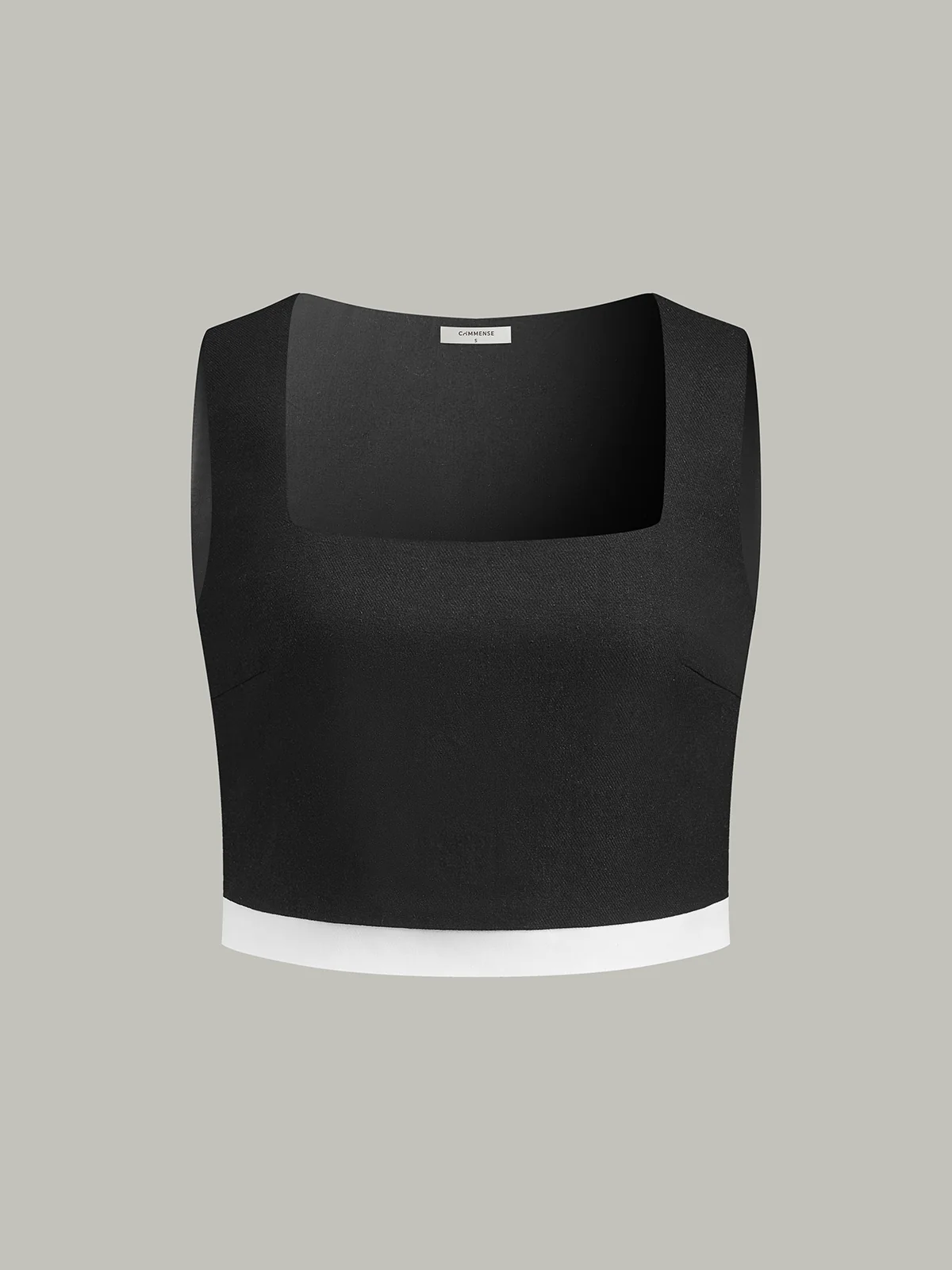 Contrast Trim Skirt Set - Takermore