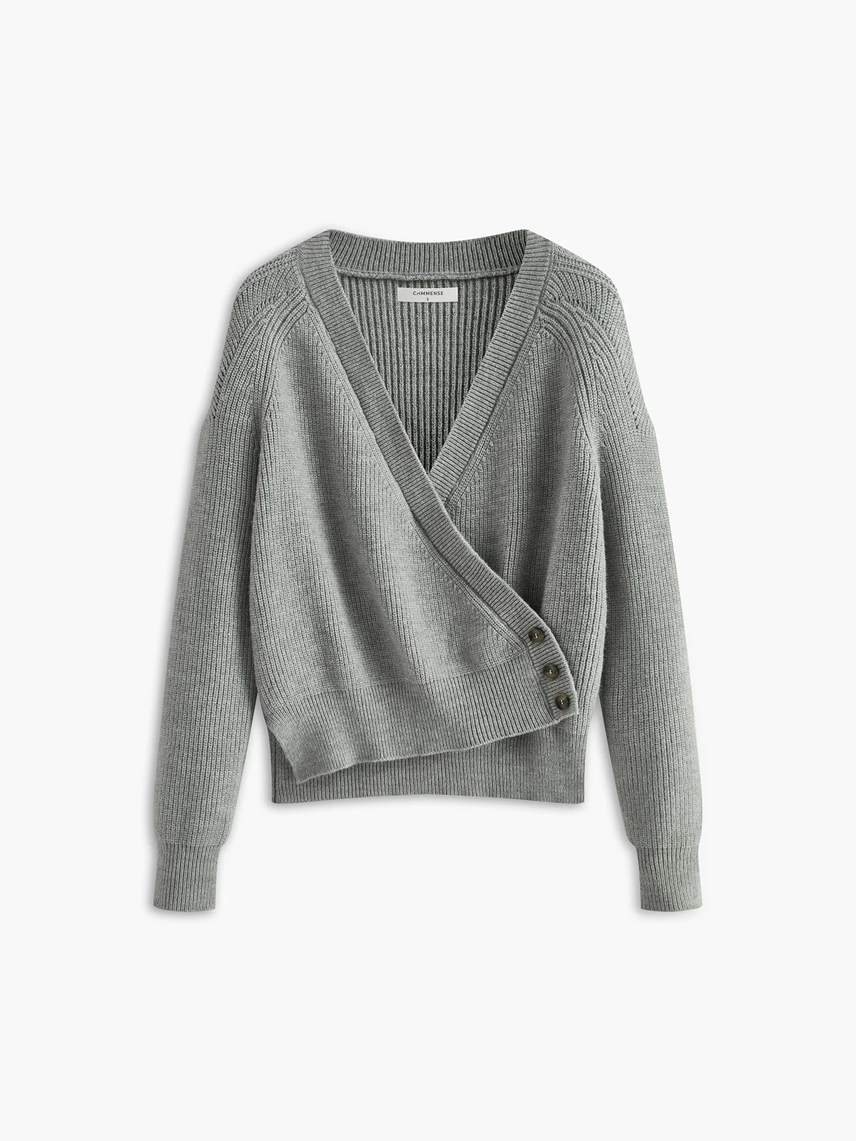 Criss Cross Button Sweater - Takermore