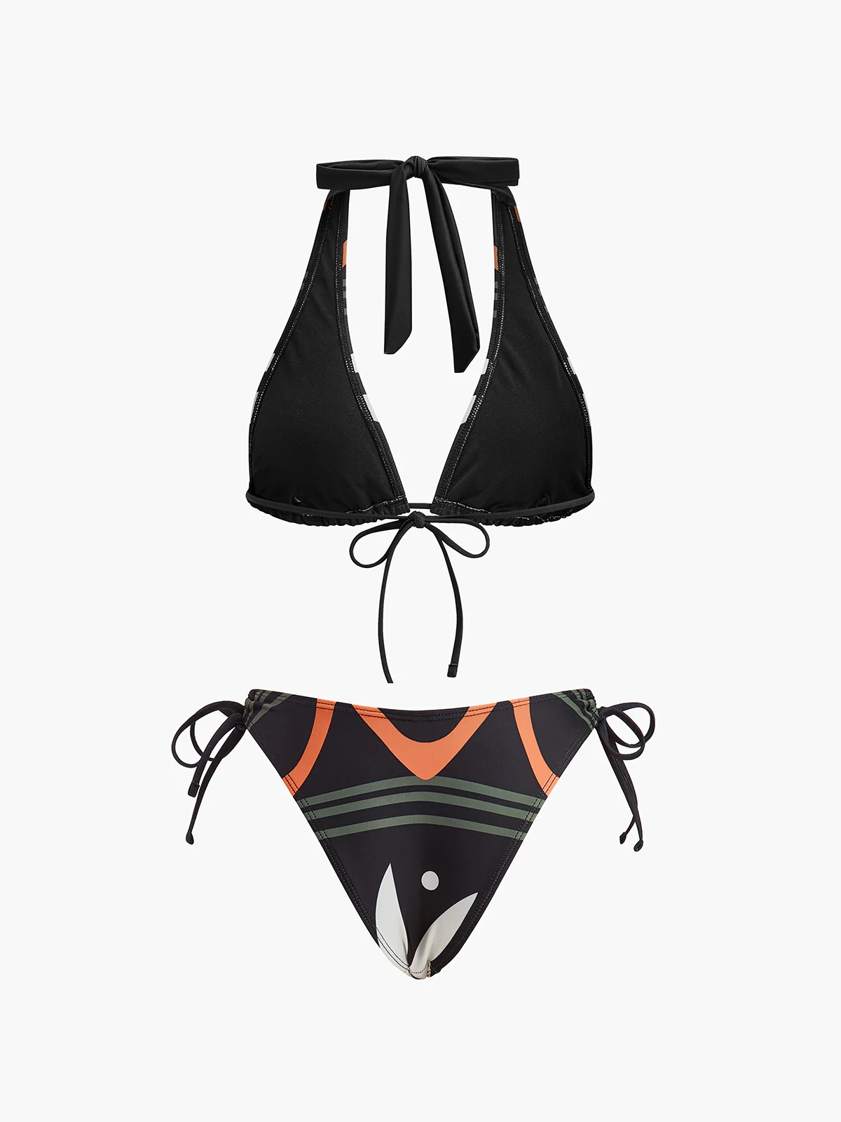 Halter Neck Tie-Back Bikini Set - Takermore