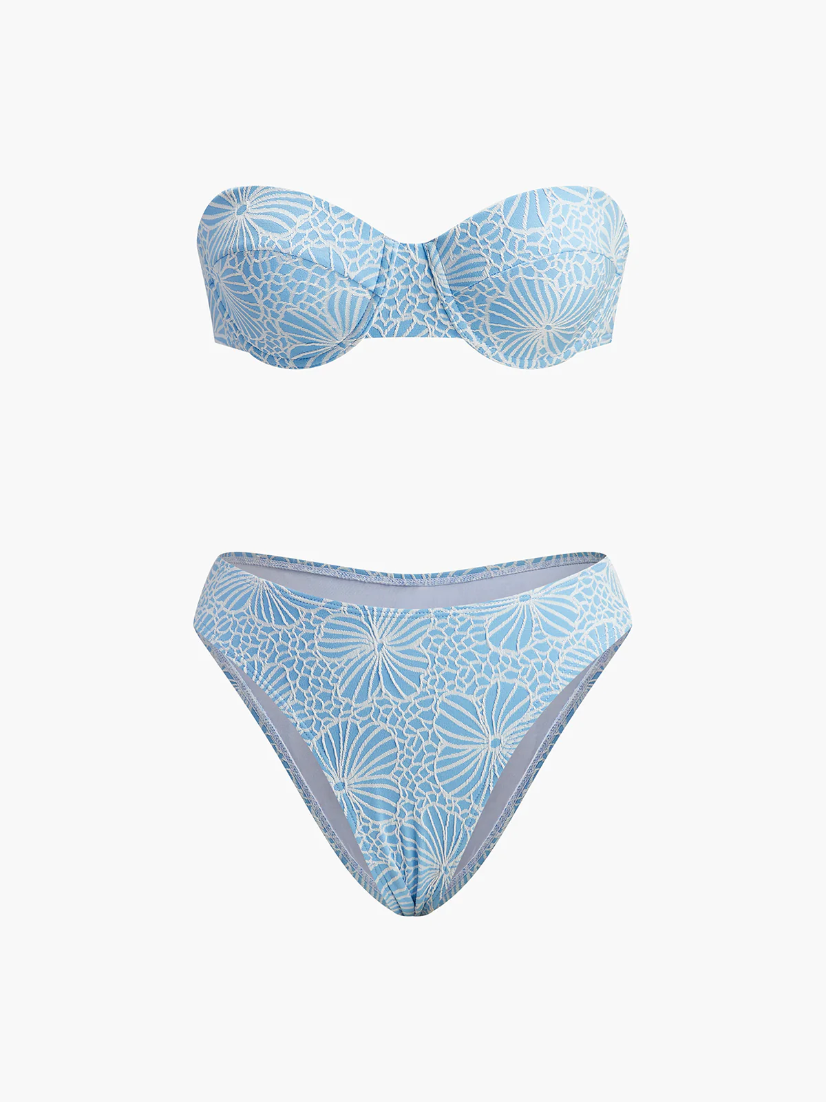 Removable Strap Lace Bikini Set - Takermore