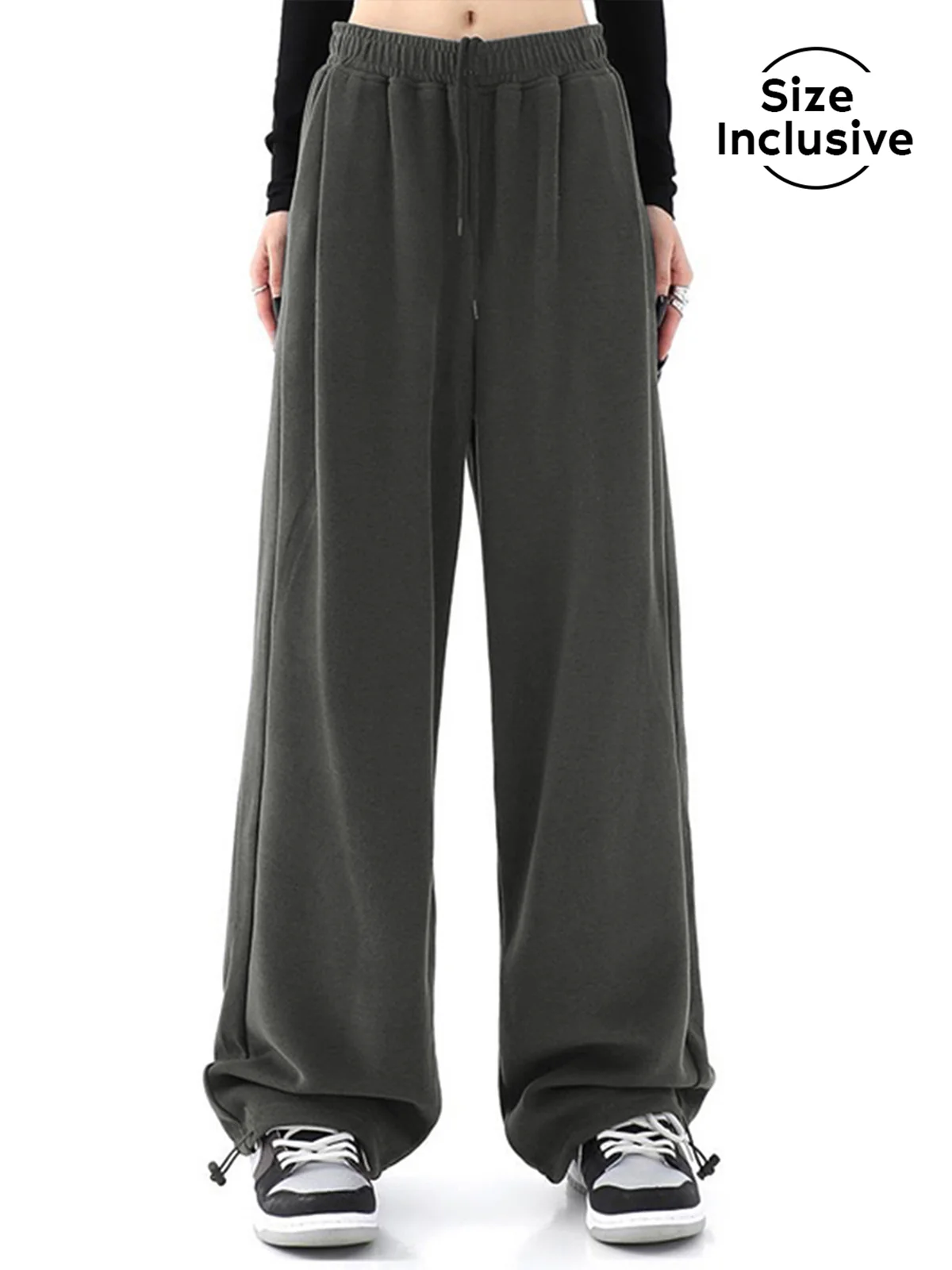 Solid Baggy Sweatpants - Takermore