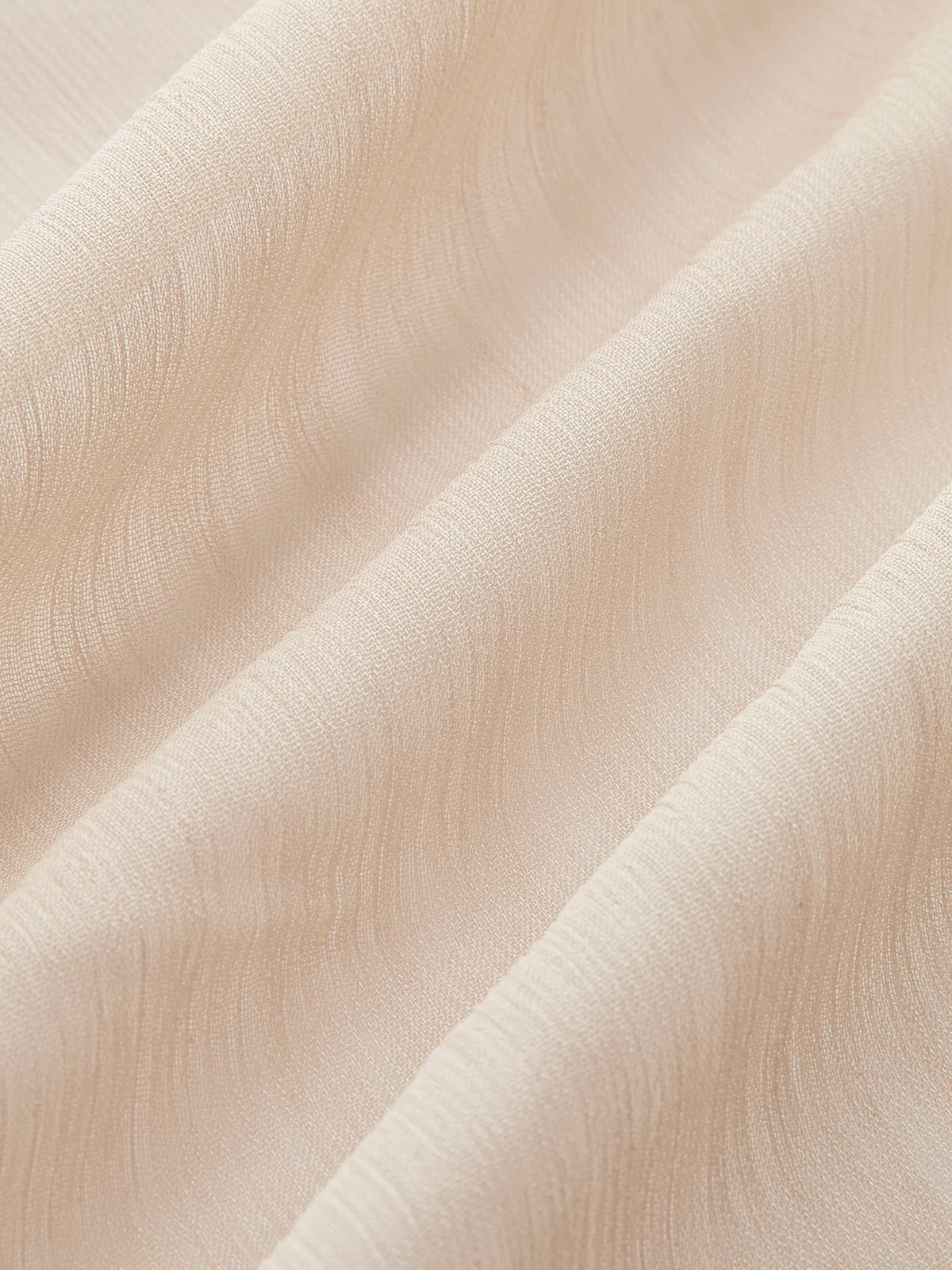 Semi-Sheer Chiffon Ruffle Backless Top - Takermore