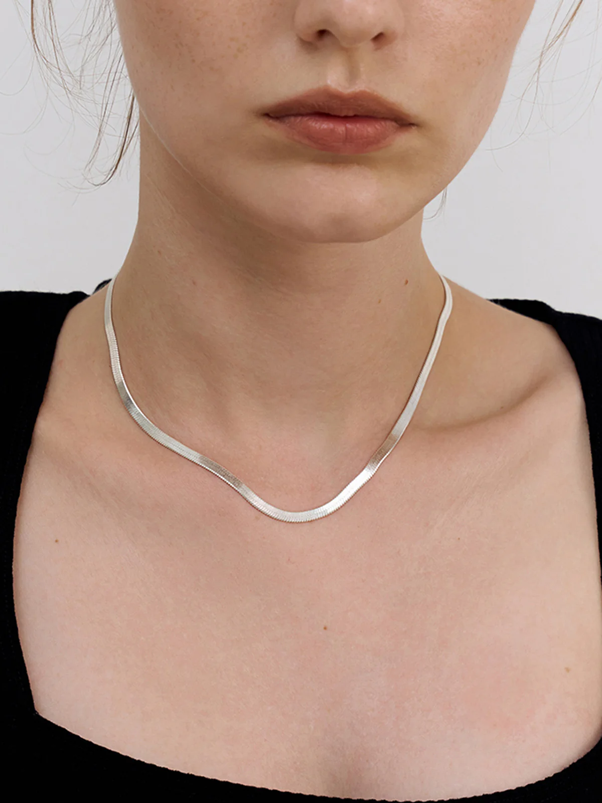 Silver Snake Shape Necklace - Takermore