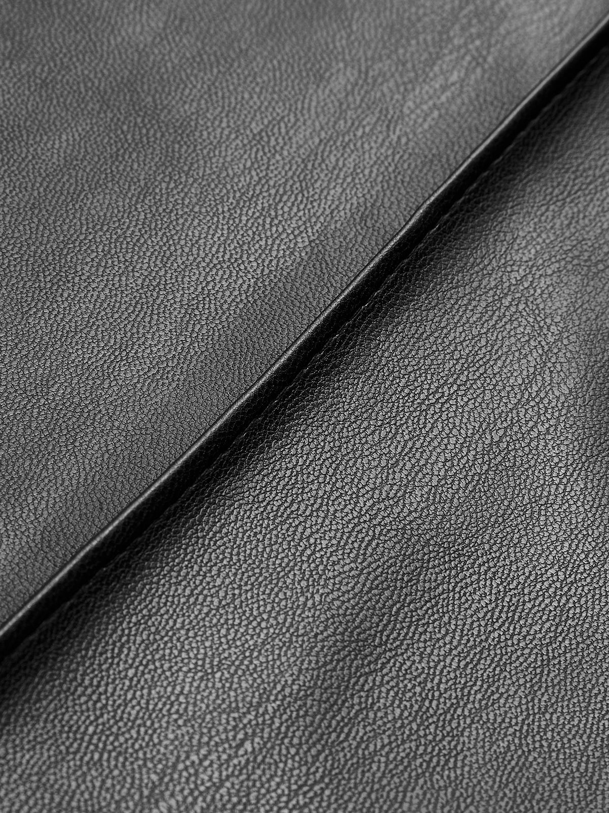 High Waist Faux Leather Pants - Takermore