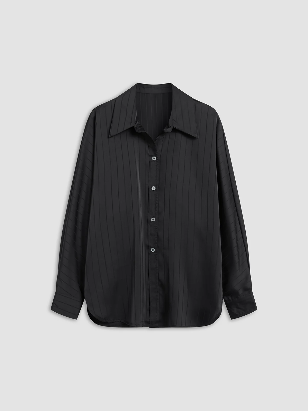 Charlotte Oversized Button Up Collared Shirt - Takermore