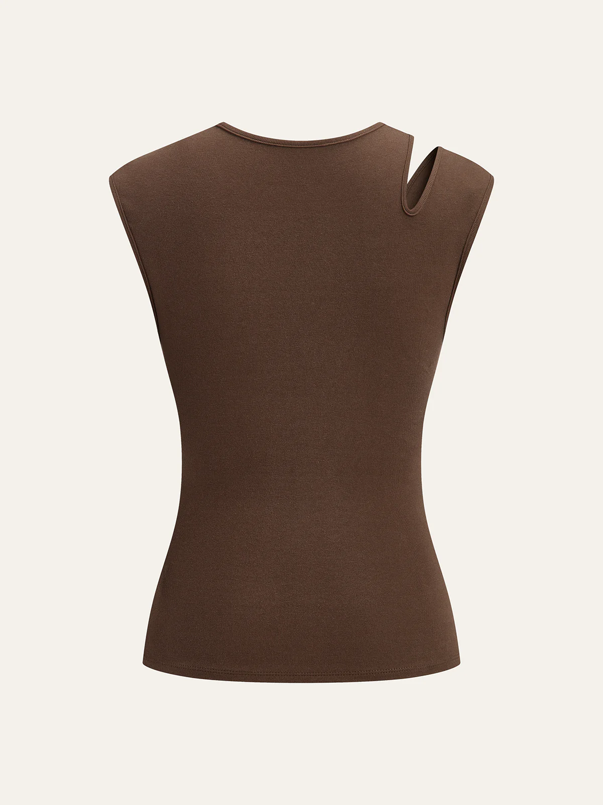 Asymmetrical Ruched Top With Button Detail - Takermore