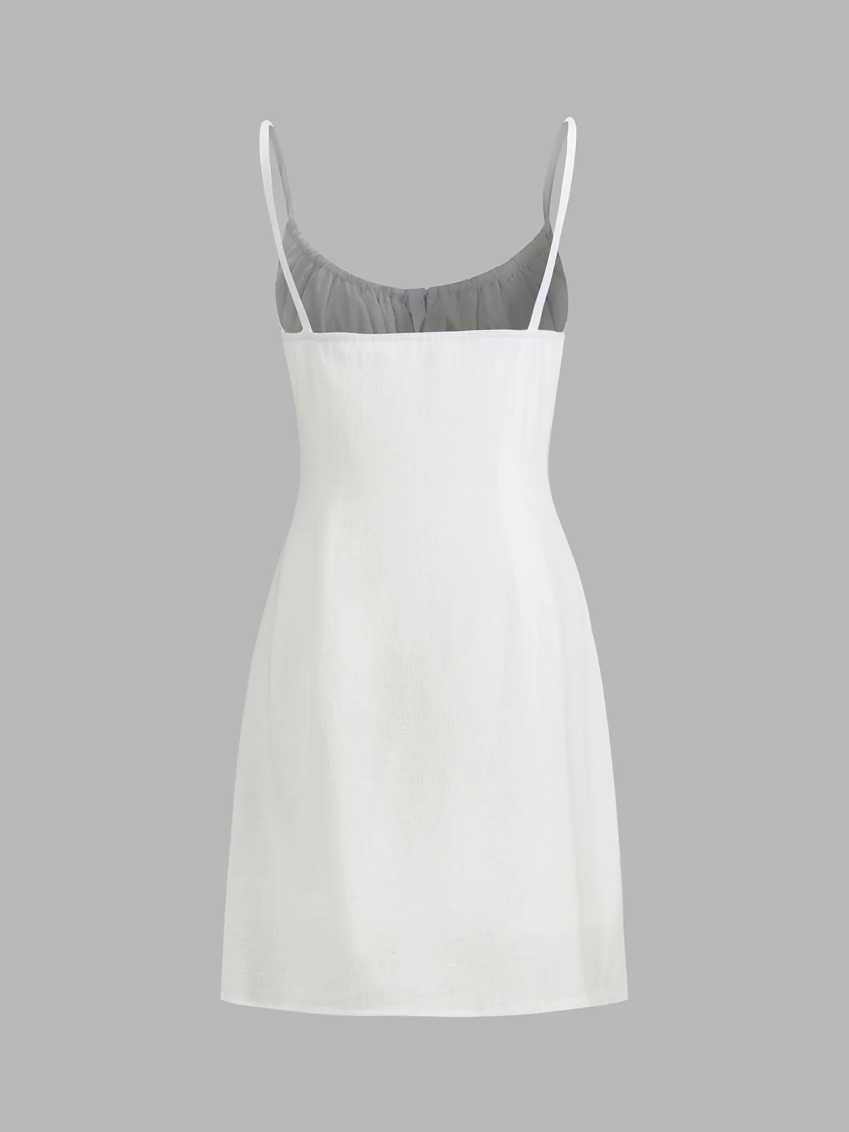 Darling Linen Plain Mini Dress - Takermore