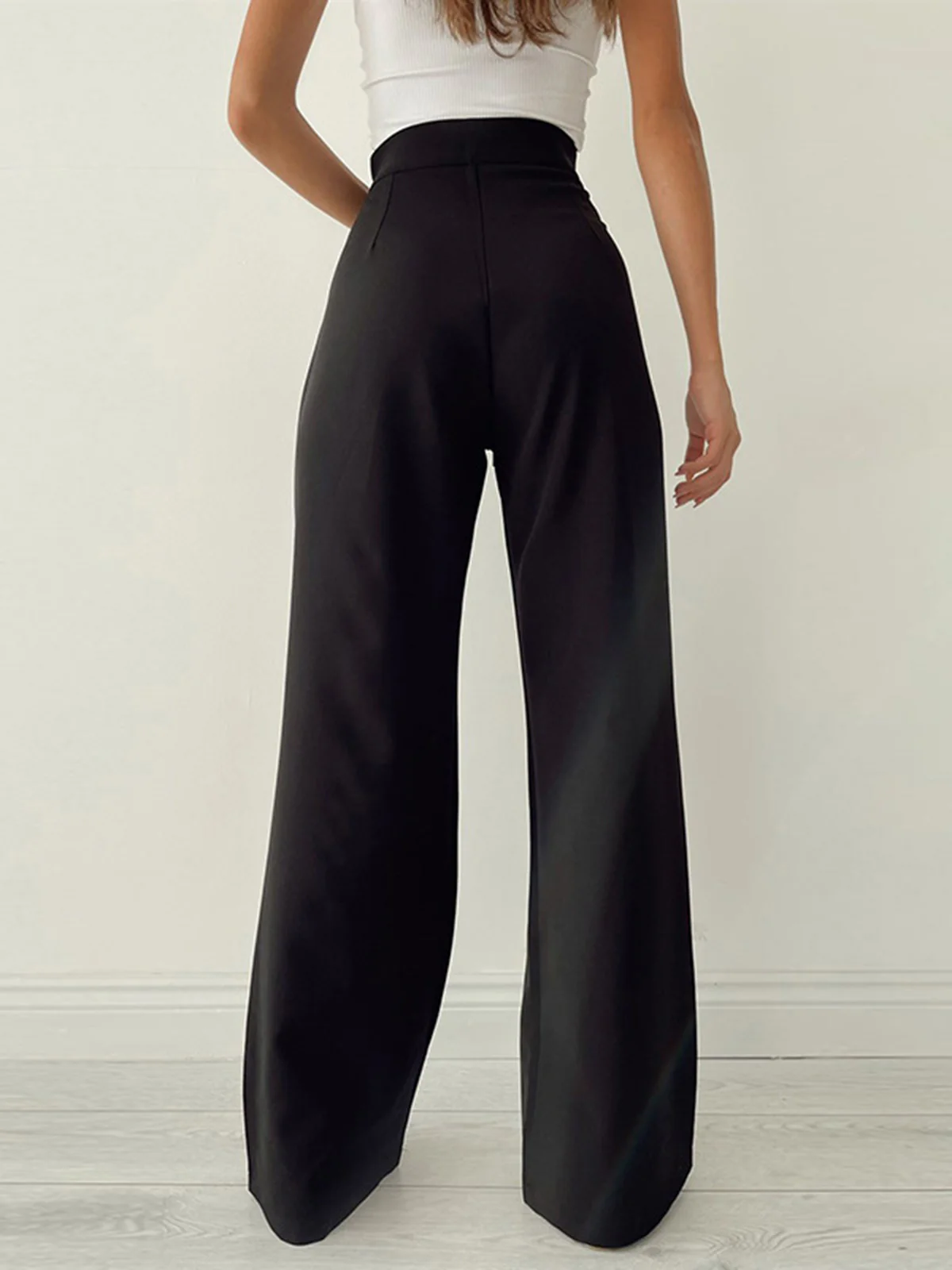 Palazzo Tied Wide Leg Dress Pants - Takermore