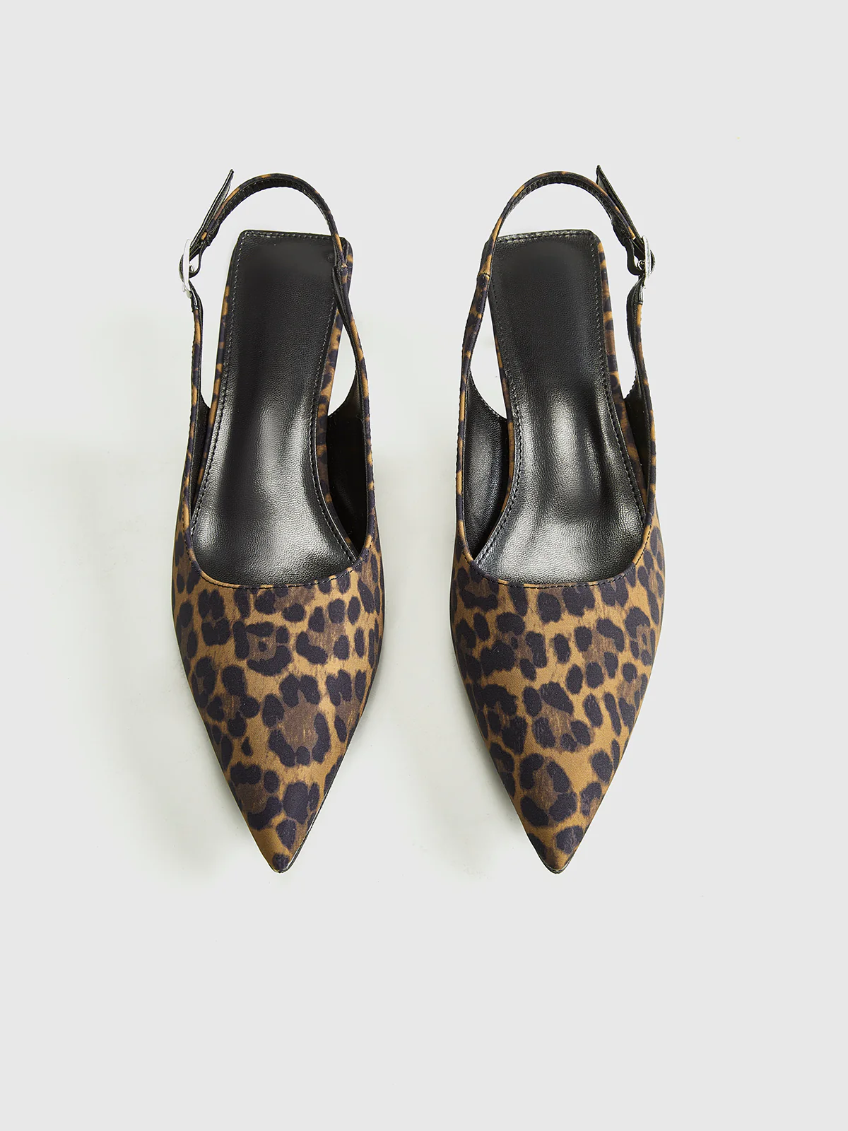 Leopard Kitten Slingback Pumps - Takermore
