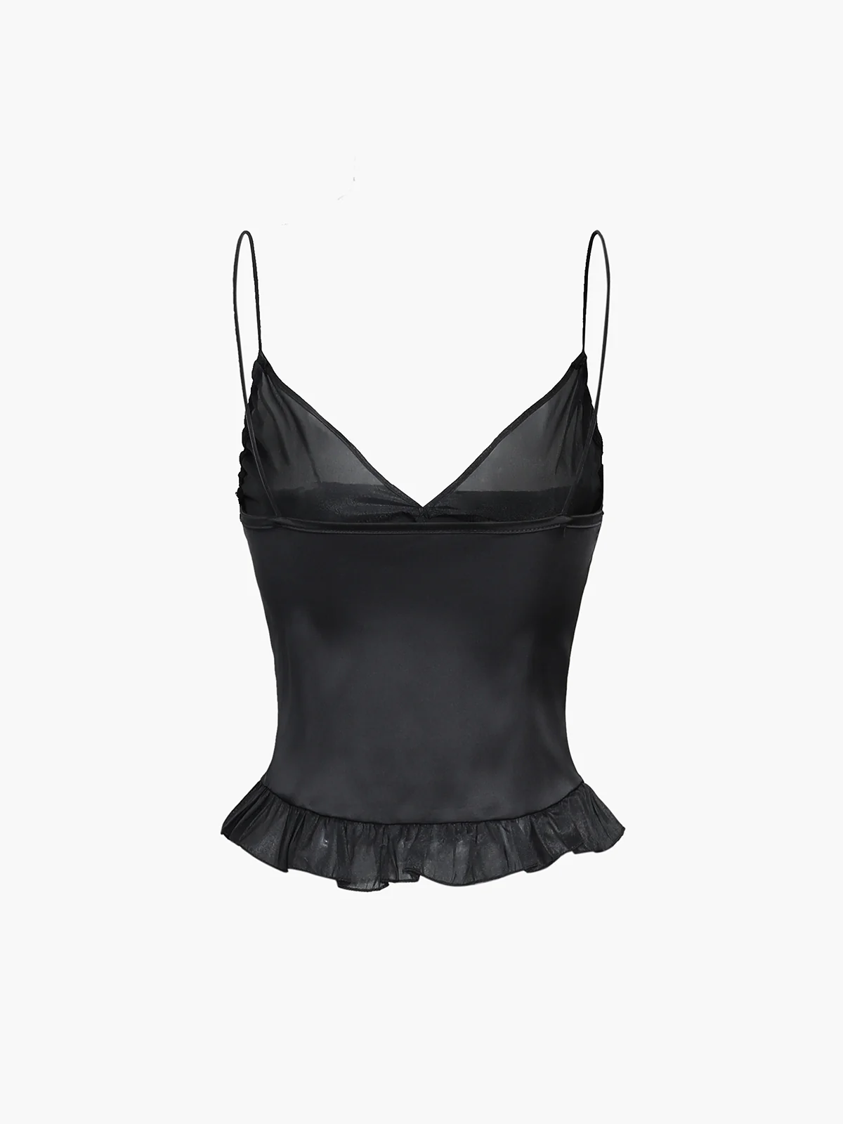 Balletcore Satin Mesh Bustier Cami Top - Takermore