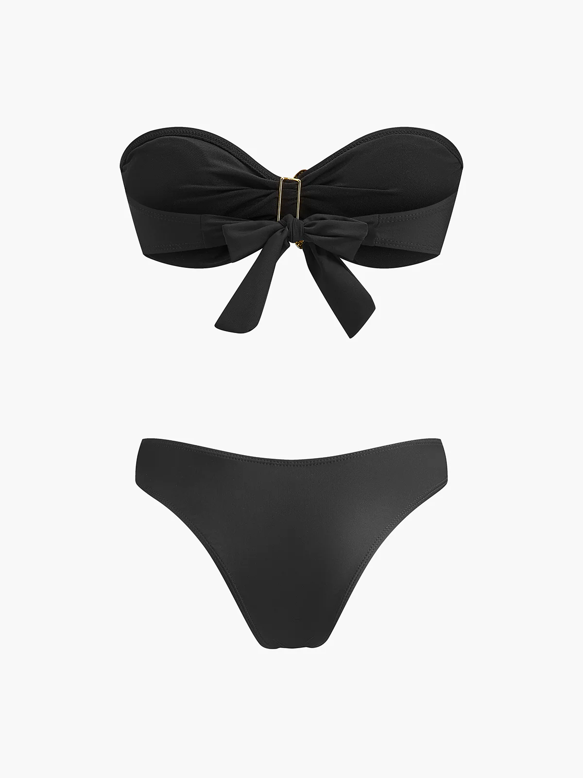 Starfish-Detail Bandeau Bikini With Mesh Skirt - Takermore