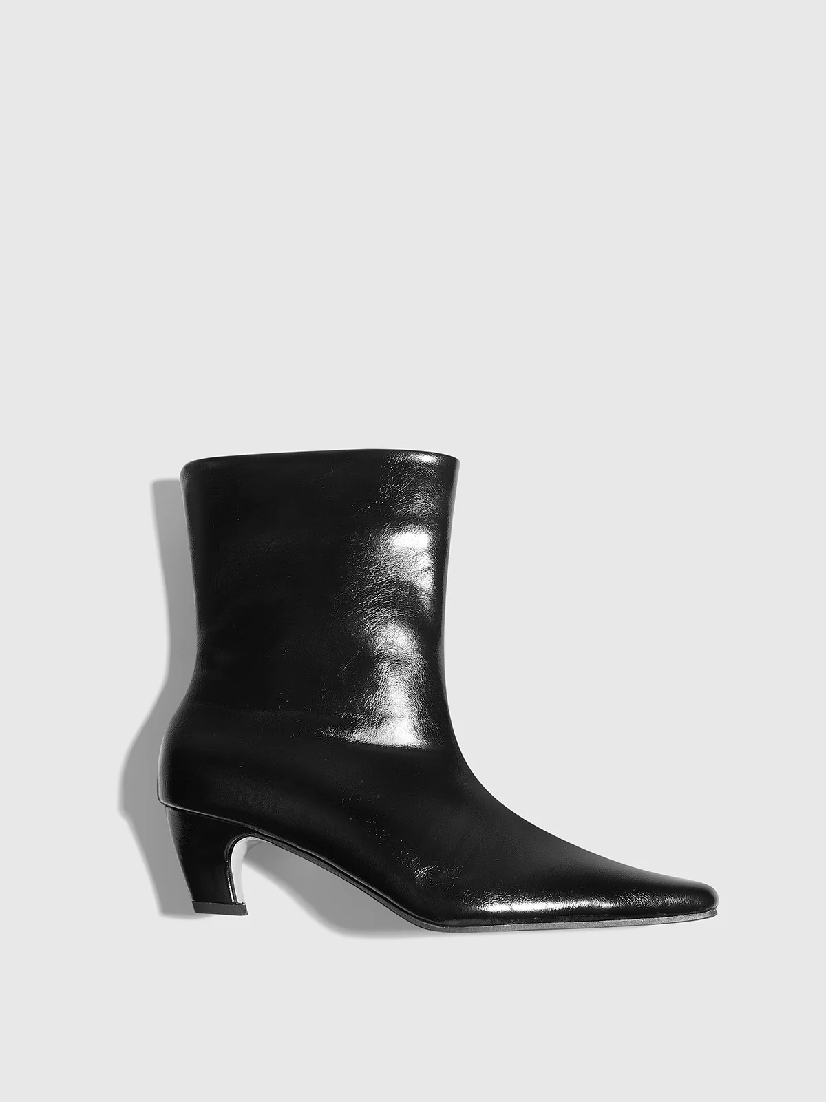 Square Toe Kitten Ankle Boots - Takermore