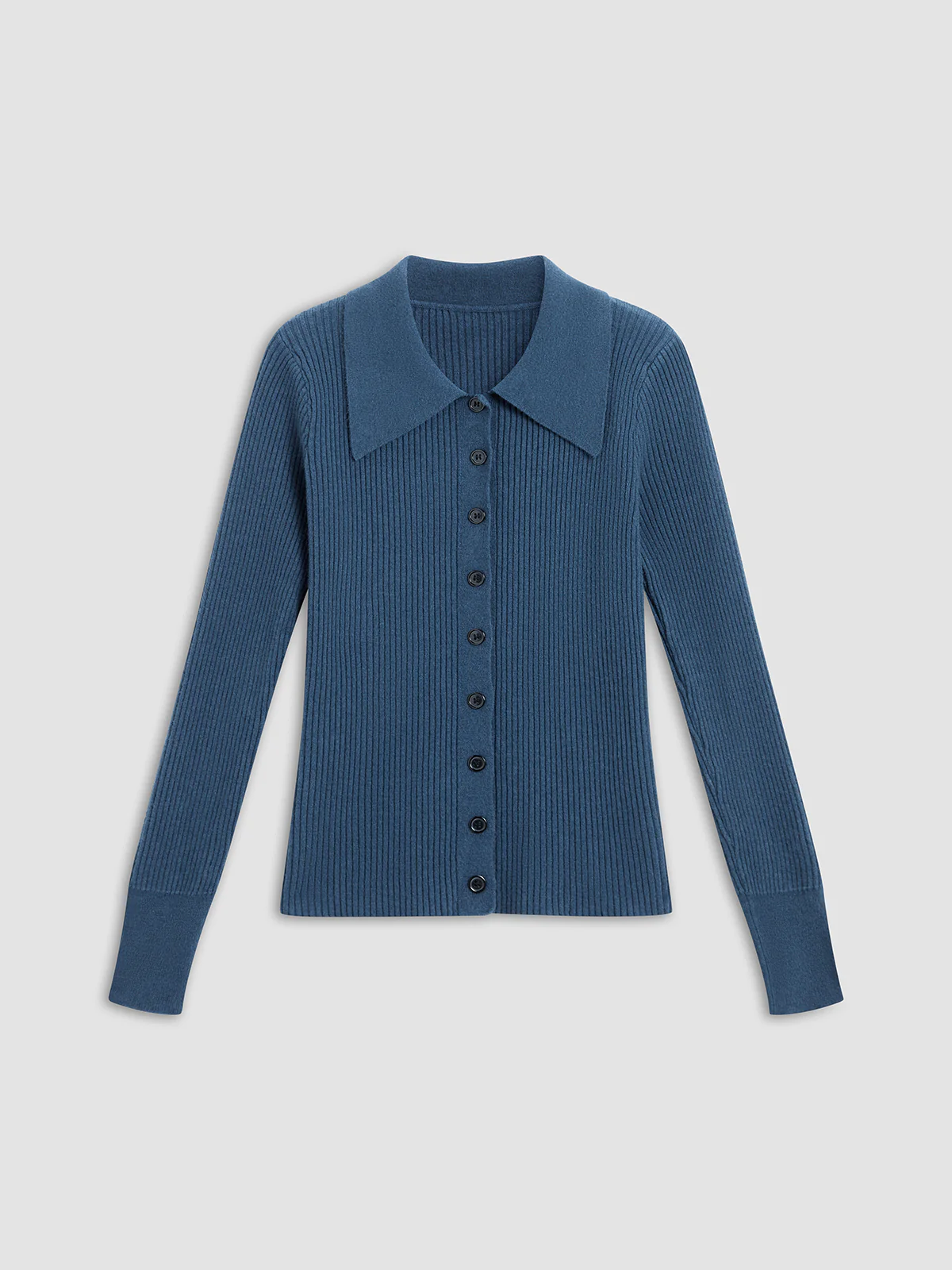 Collared Button Up Knit Top - Takermore