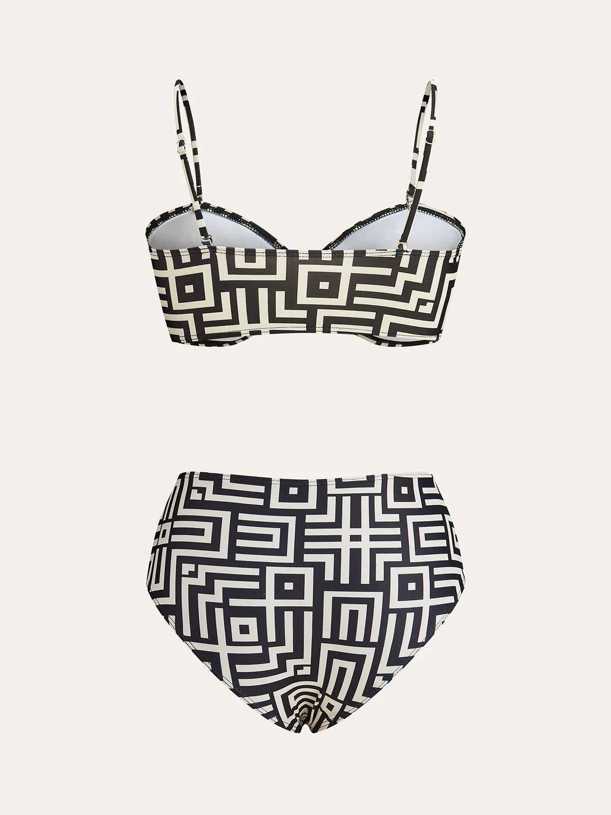 Geometric Print Bikini Set - Takermore