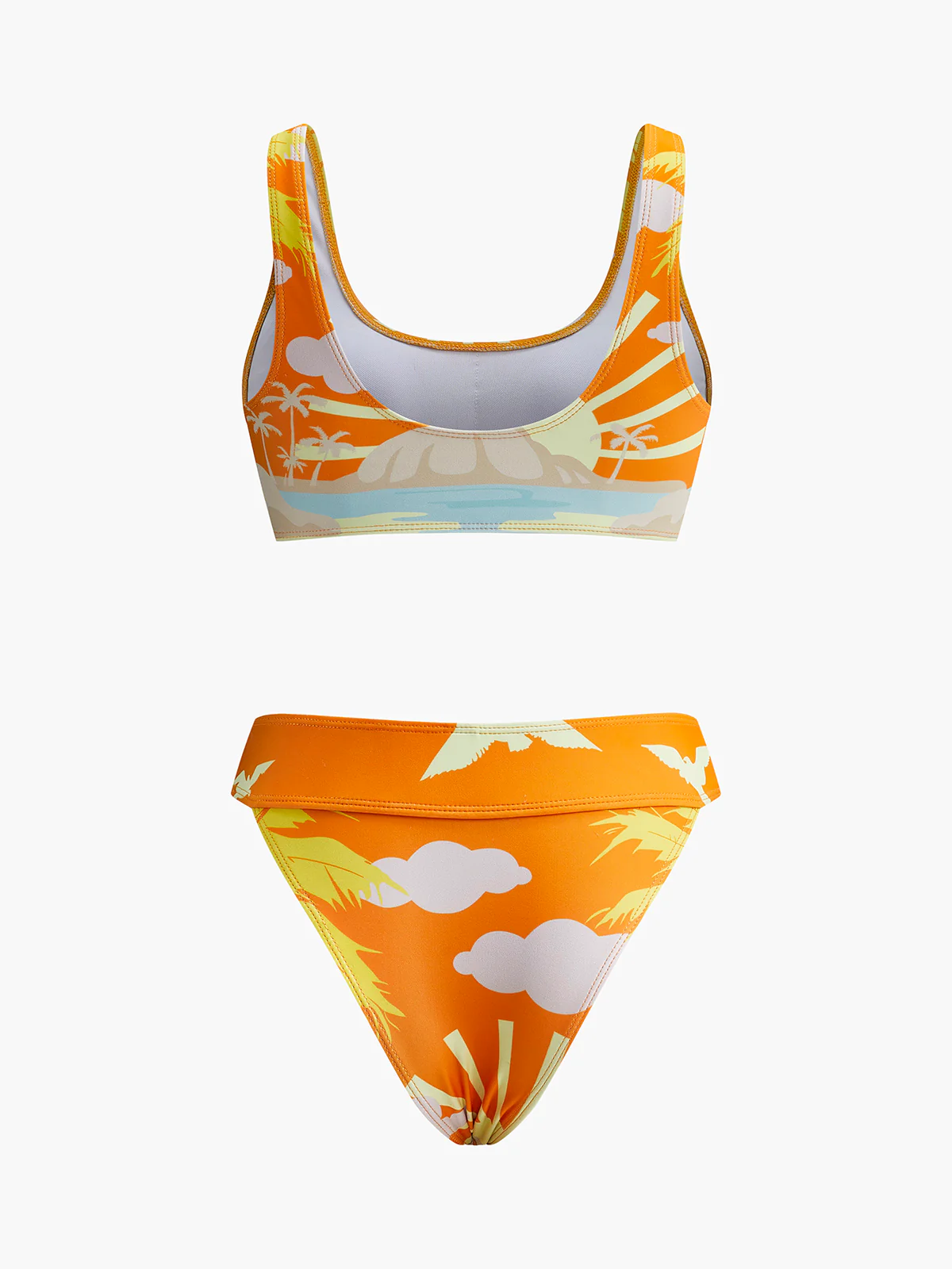 Tropical Print Bikini Set - Takermore