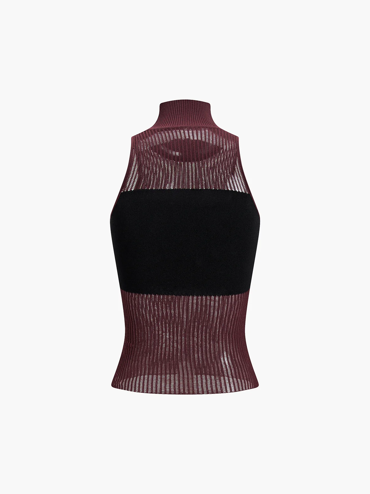 Combination Mock Neck Tank Top - Takermore