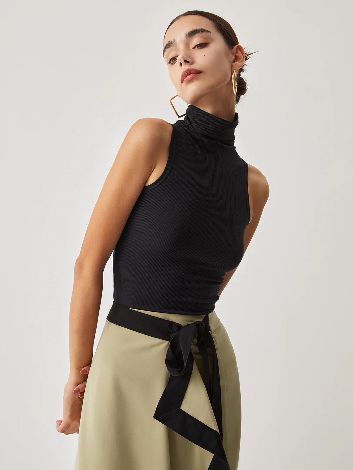 Turtleneck Rib Top - Takermore