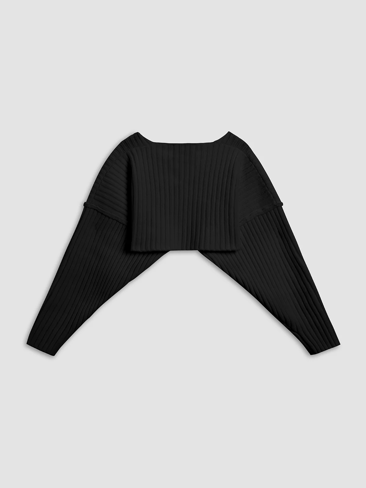 Solid Ribbed Bolero - Takermore