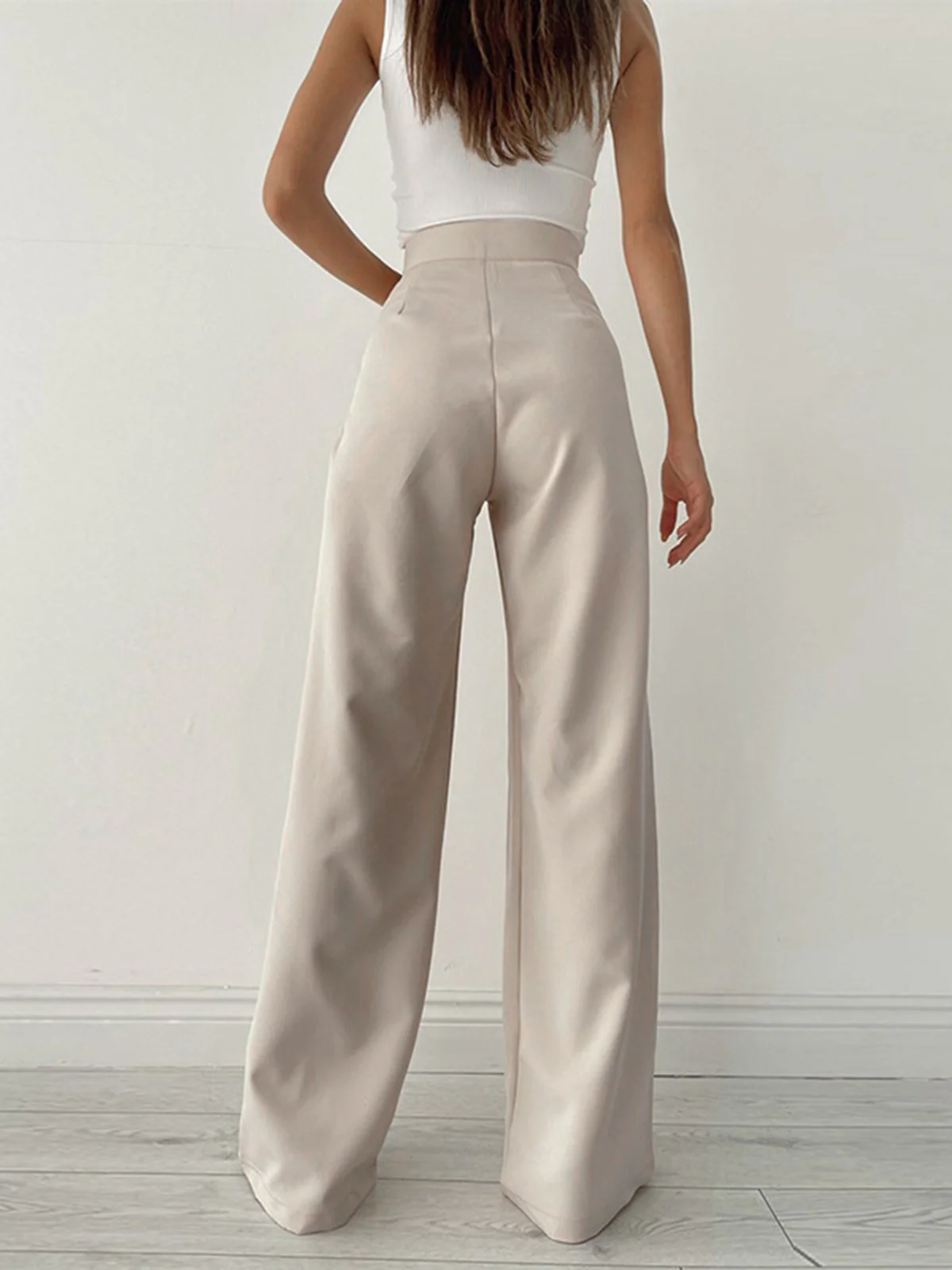 Palazzo Tied Wide Leg Dress Pants - Takermore