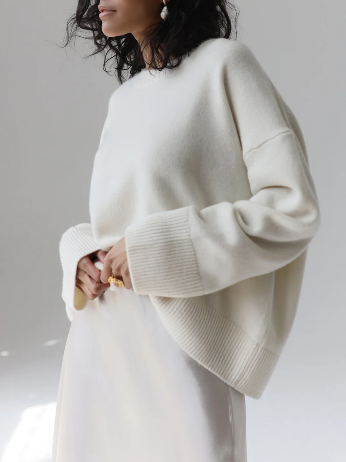 Candyfloss Oversized Pullover Sweater - Takermore