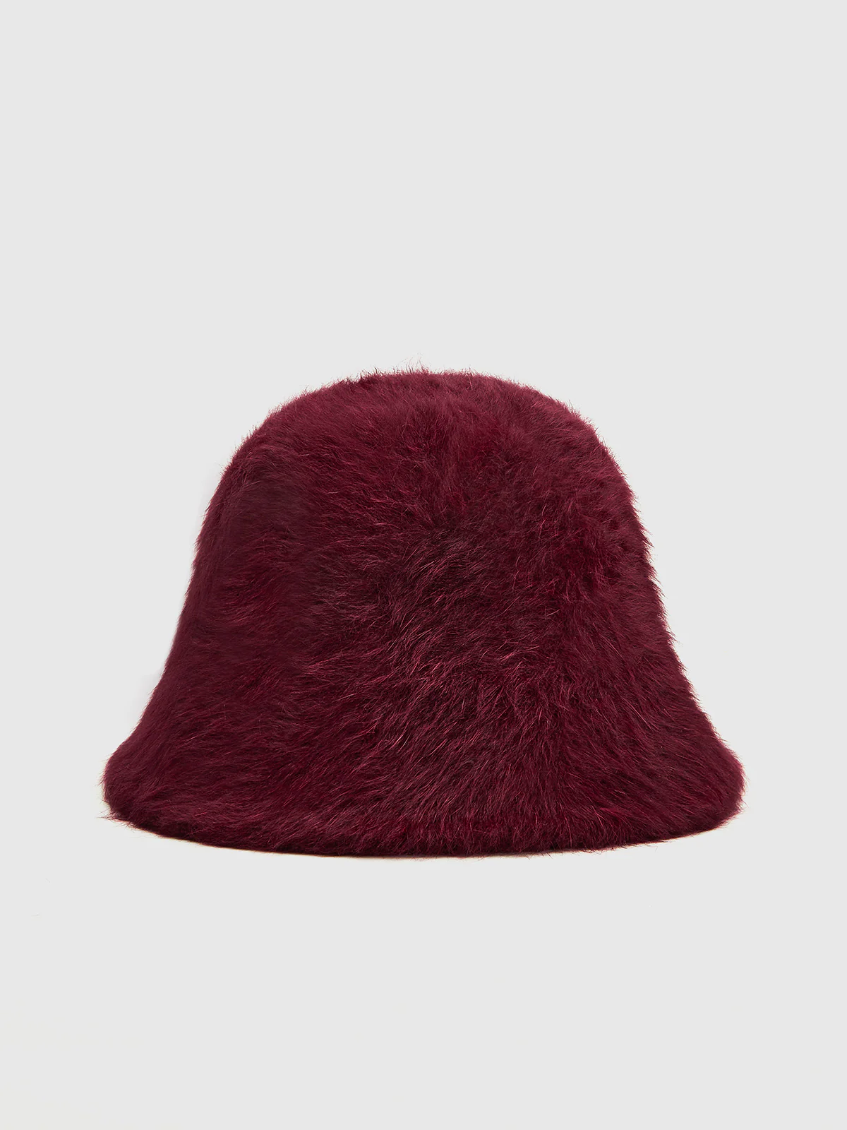 Plain Rabbit Fur Bucket Hat - Takermore