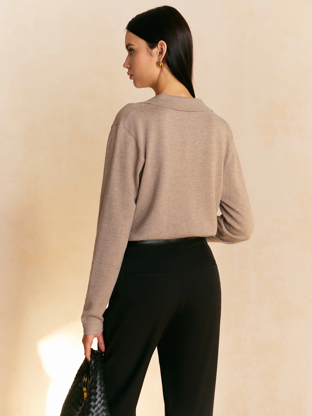 Leisure Collared Pullover Sweater - Takermore