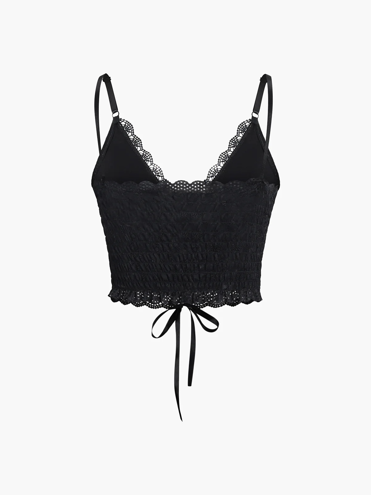 Lace Up Backless Cami Top - Takermore