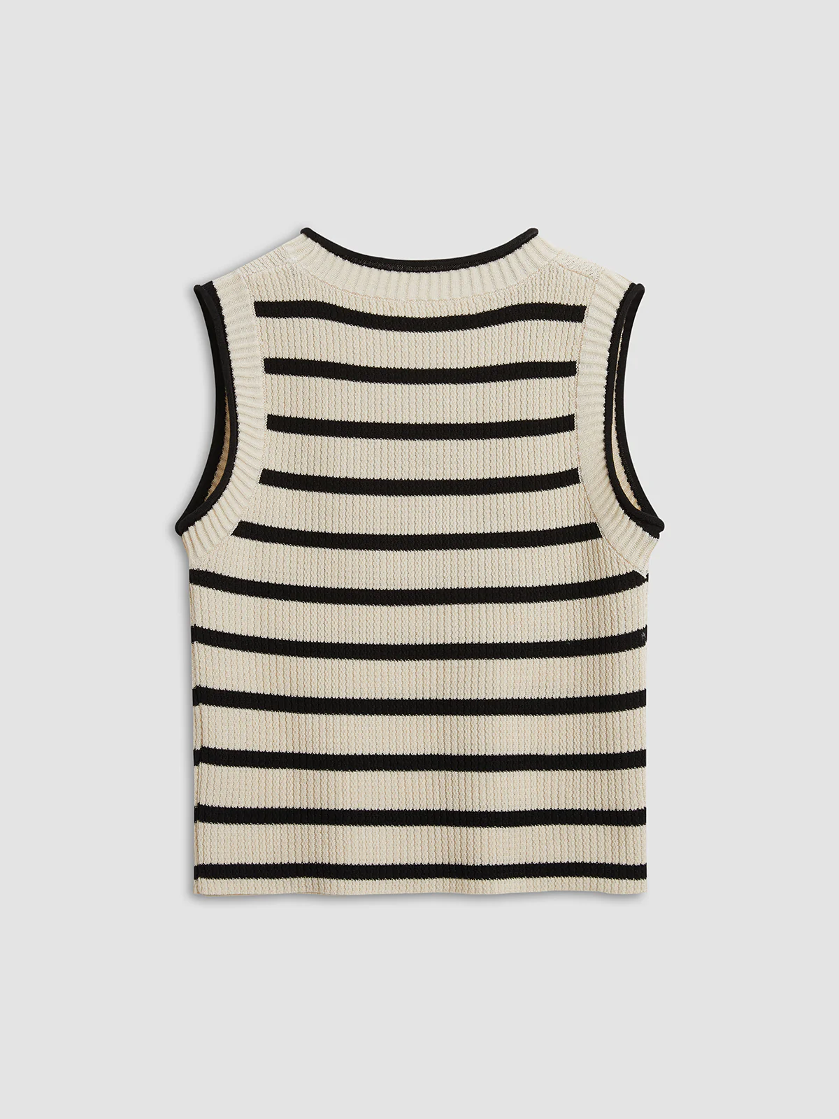 Leisure Stripe Knit Crop Top - Takermore