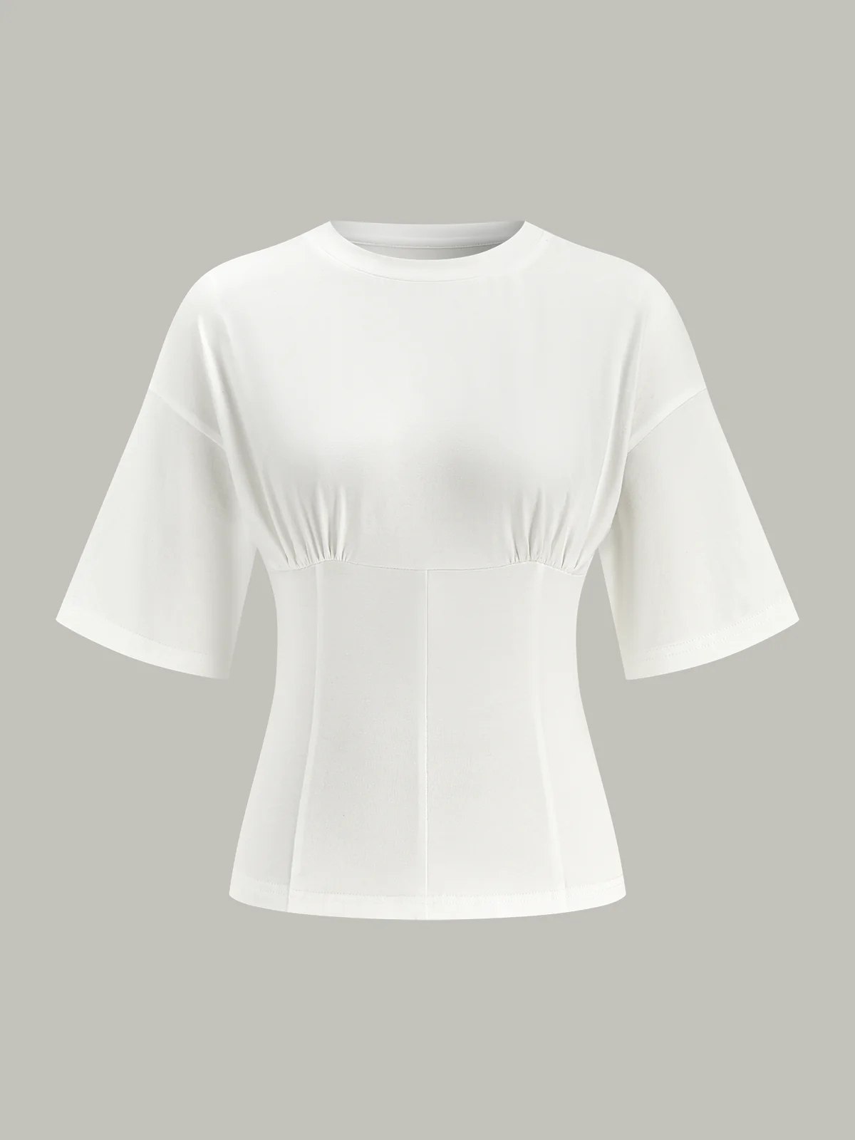Cinched Waist Half Sleeve Top - Takermore