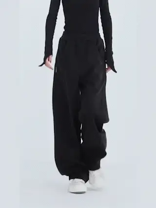 Baggy Solid Wide Leg Pants - Takermore